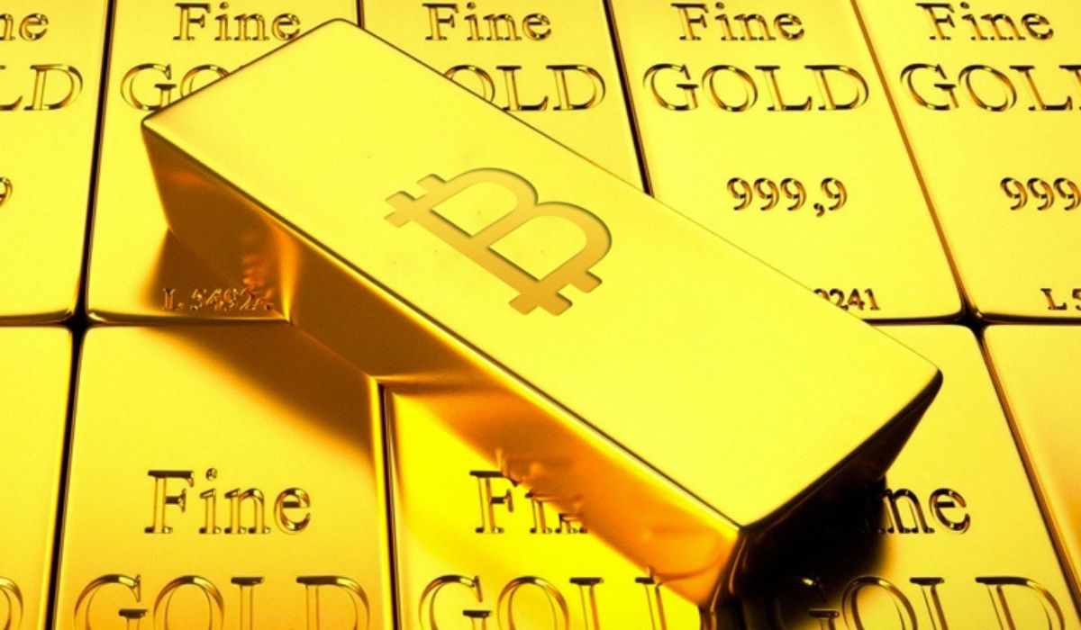 Институционалы выбирают биткоин вместо золота. Заглавный коллаж новости.