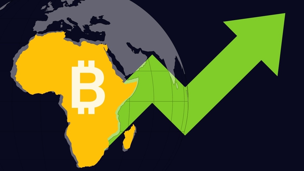 В Африке спрос на криптовалюты вырос на 1200% за год.
