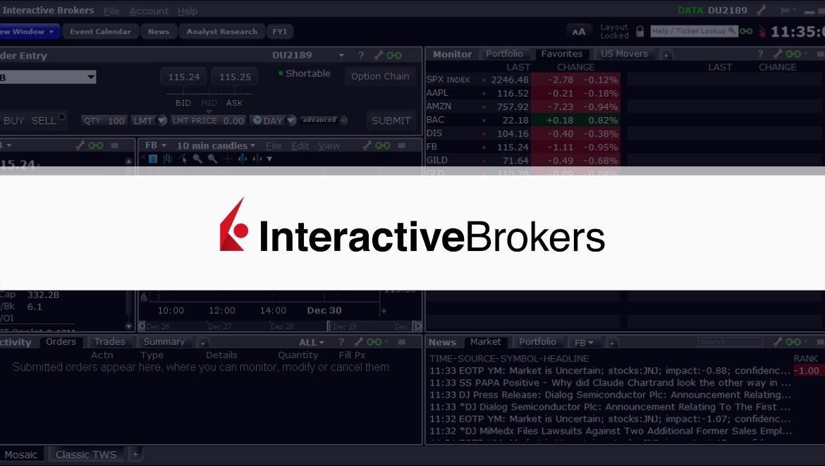 Interactive Brokers внедряет торговлю криптовалютами.