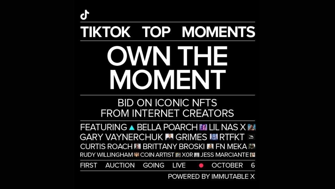 Команда TikTok объявила о выпуске своей первой NFT коллекции.
