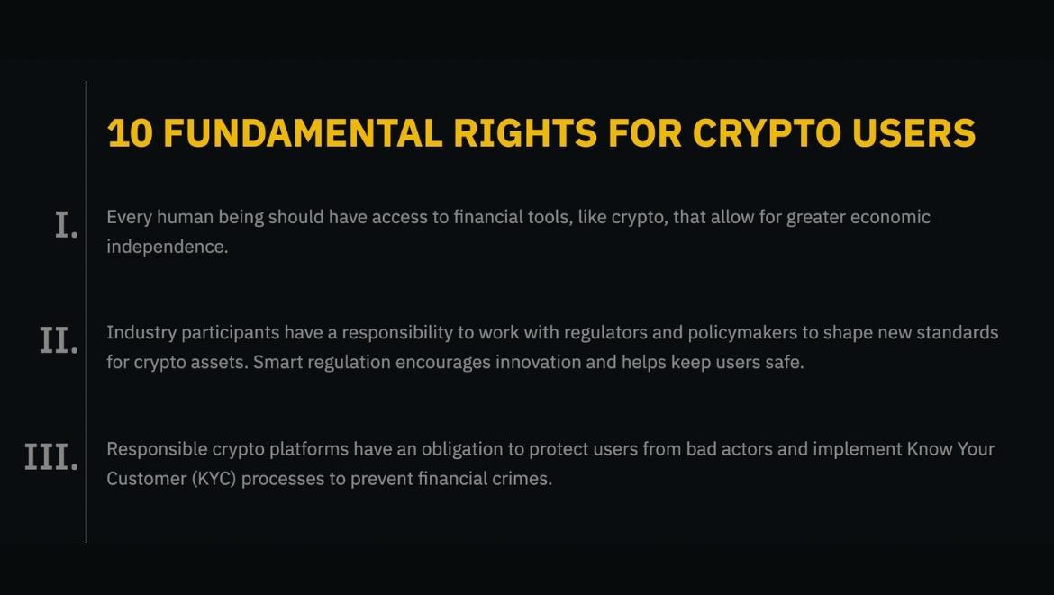 10 фундаментальных прав крипто-пользователей.