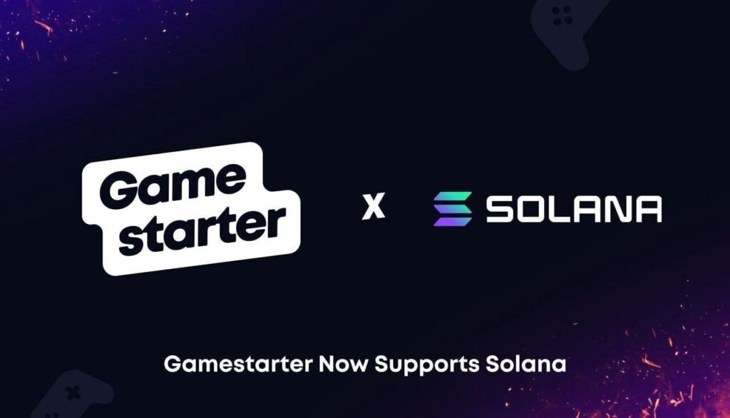 Gamestarter добавили поддержку Solana