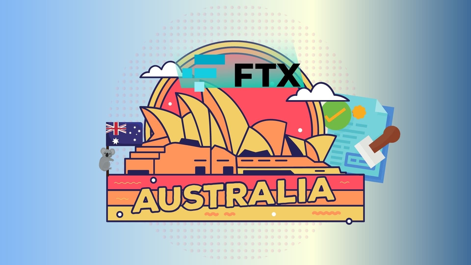 FTX создает полностью легальное подразделение в Австралии. Заглавный коллаж новости.