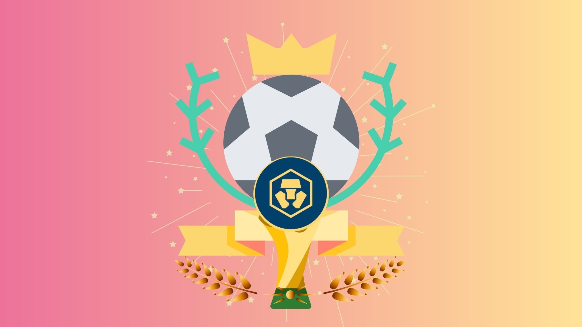 Crypto.com – официальный спонсор FIFA 2022 в Катаре. Заглавный коллаж новости.