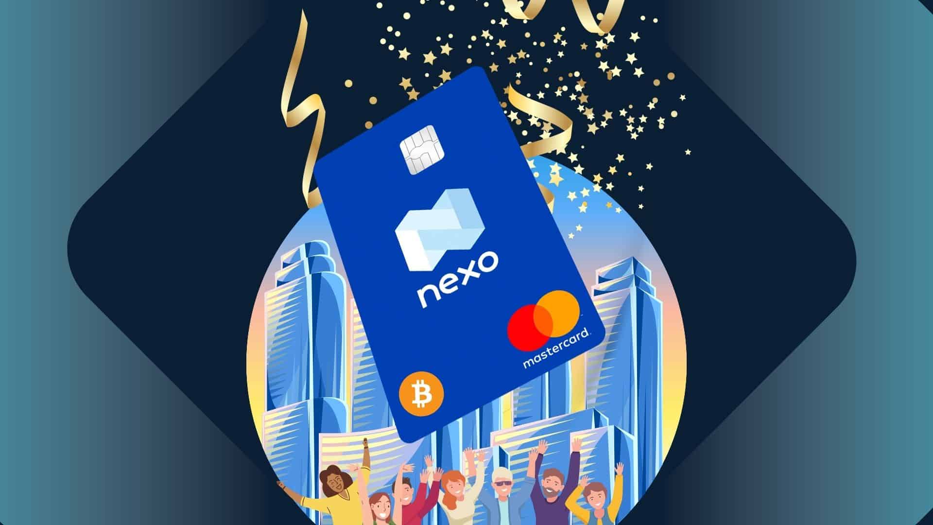 Nexo выпустили первую кредитную карту с криптообеспечением. Заглавный коллаж новости.