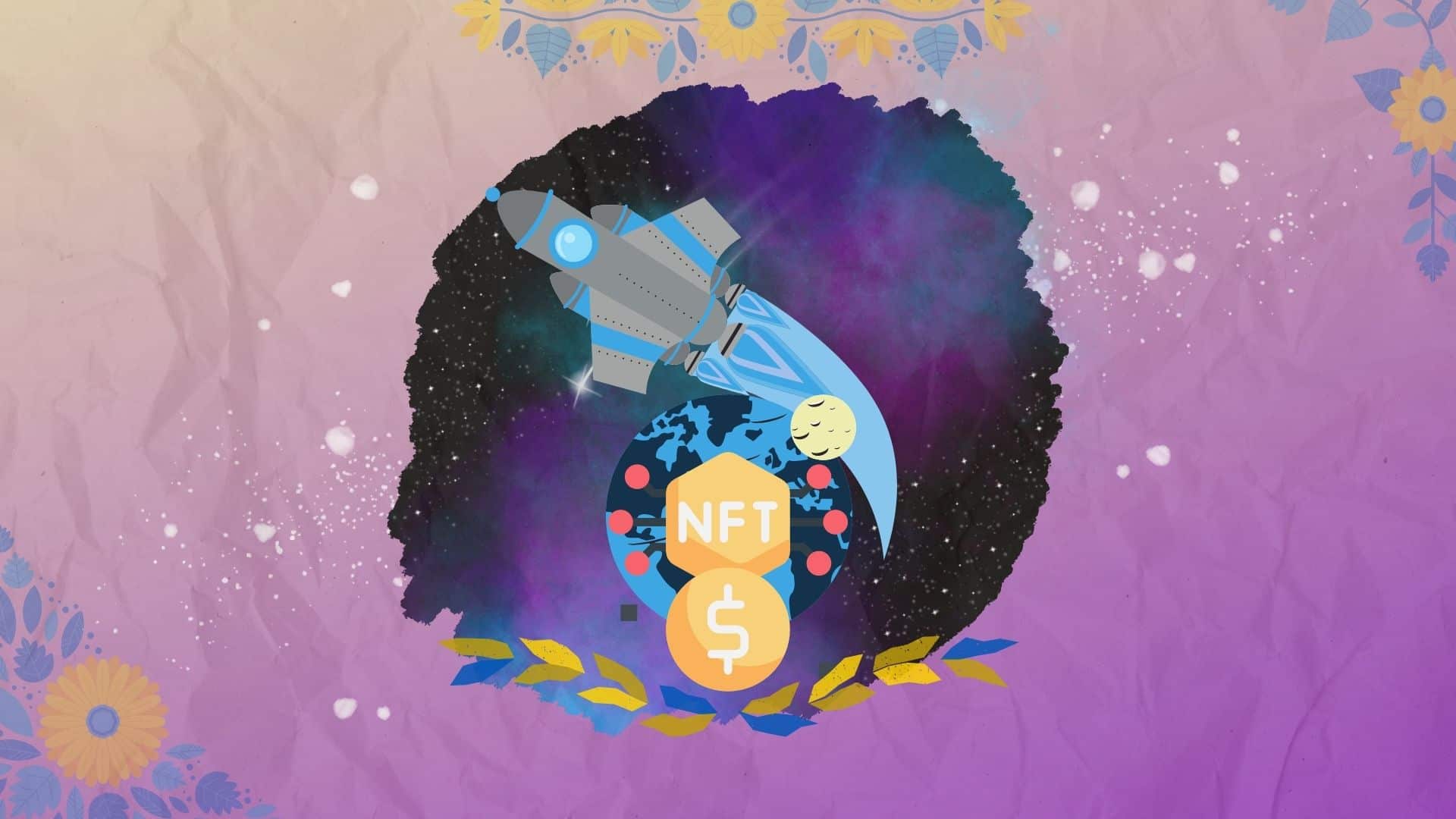 Легендарный астронавт продал NFT за $500 тыс и передал деньги Украине. Заглавный коллаж новости.