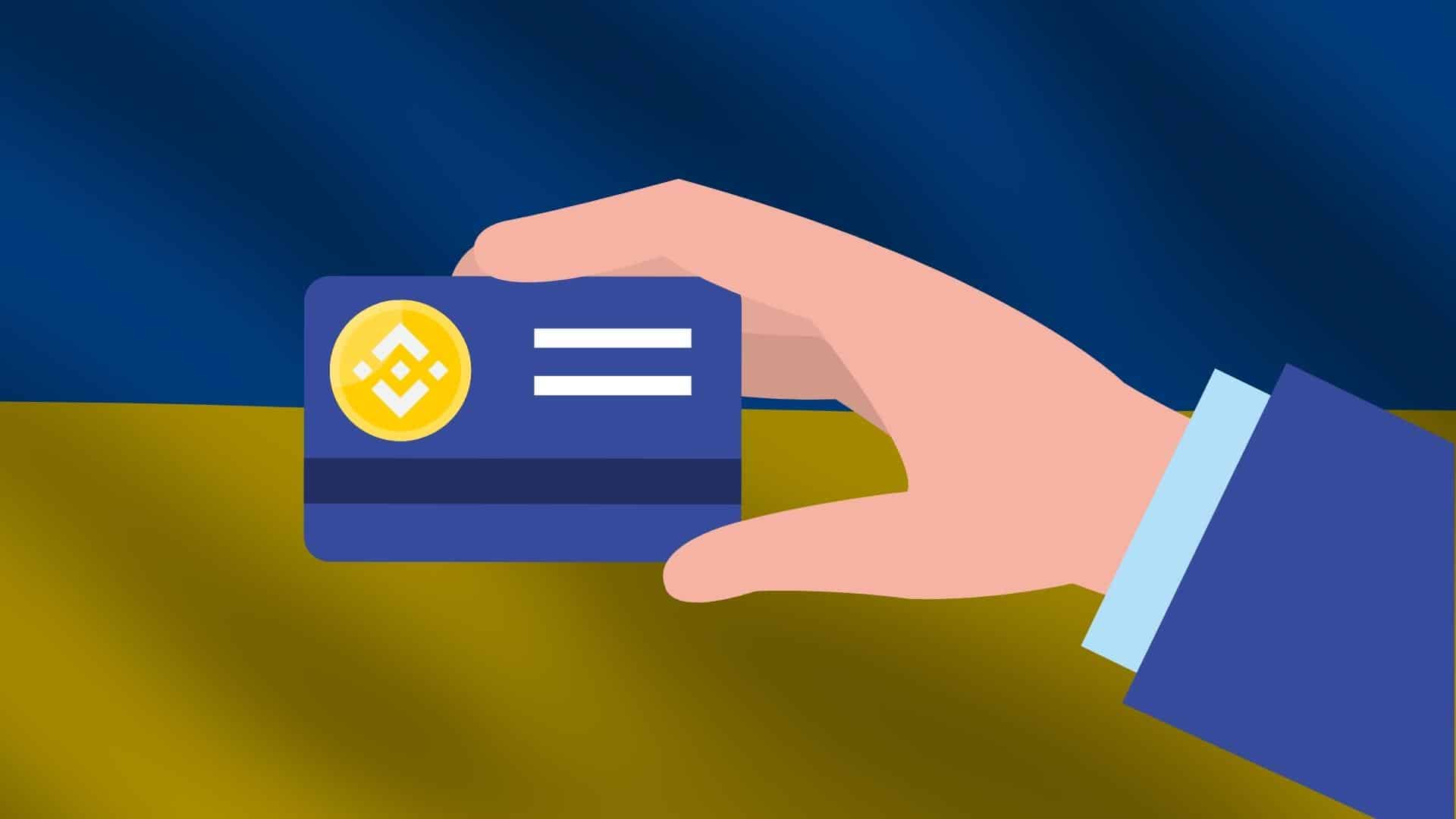 Binance запустили крипто-карты для украинских беженцев с выплатами 225 BUSD. Заглавный коллаж новости.