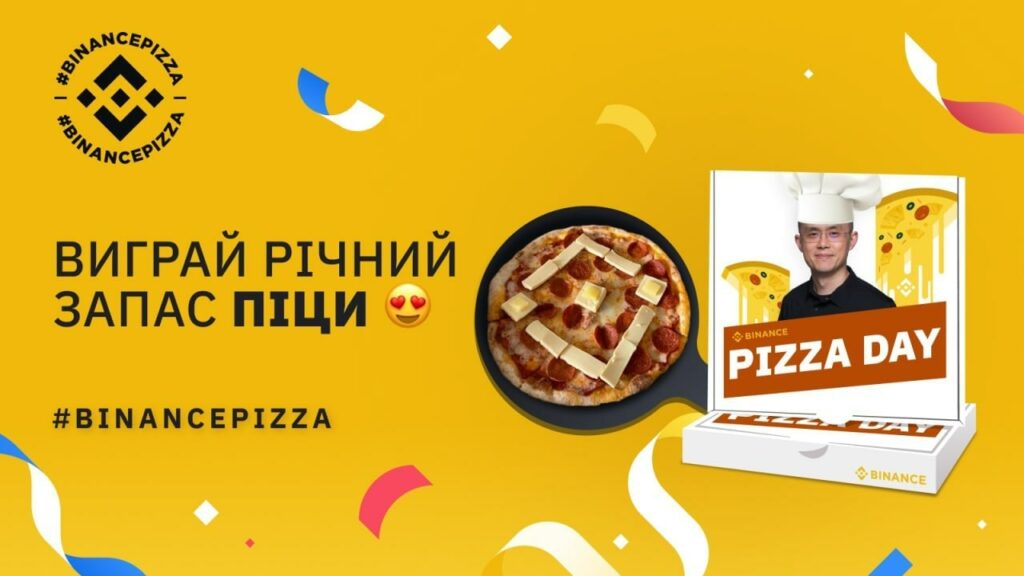 Binance запустили мероприятие Bitcoin Pizza Day