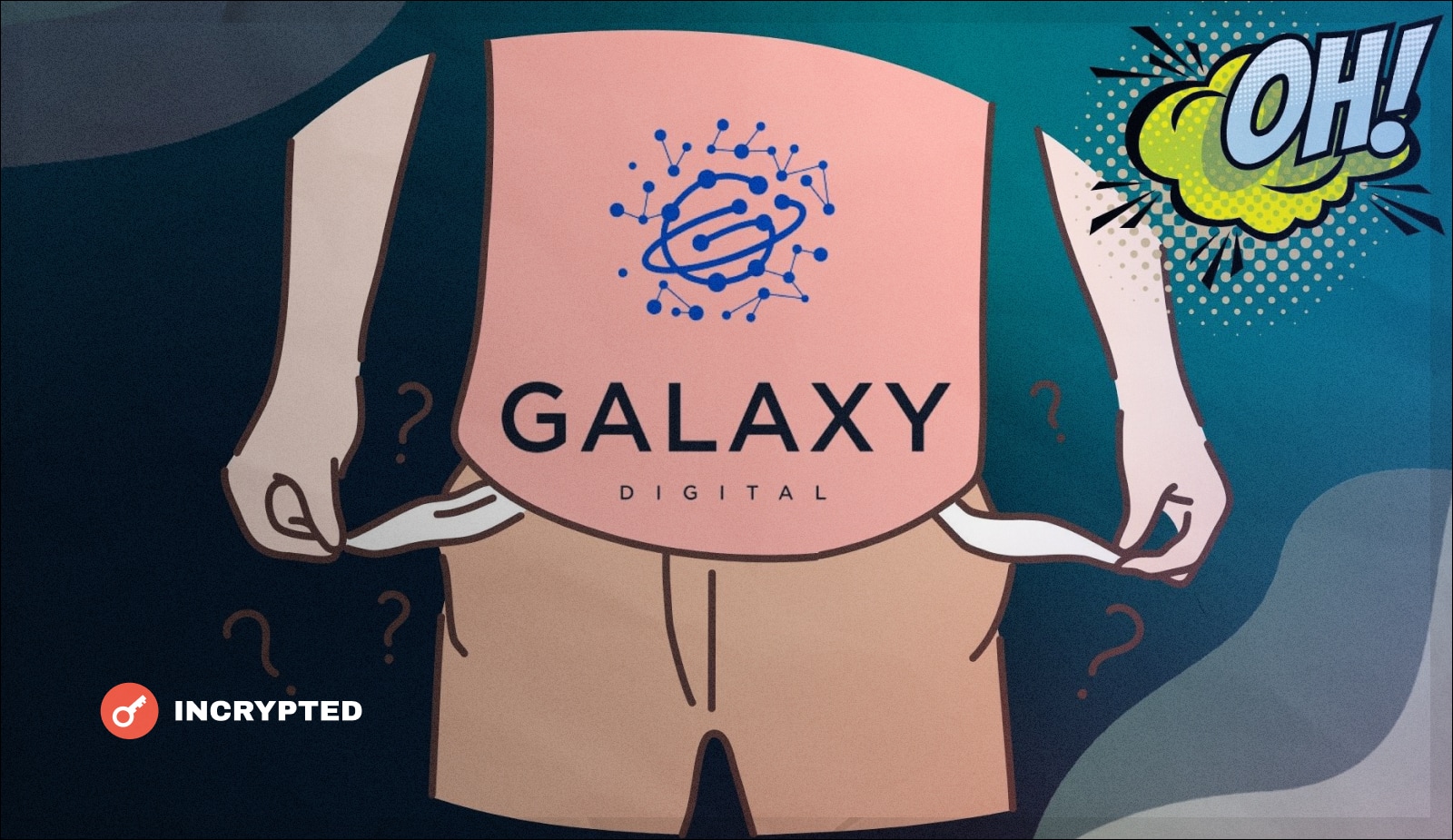 Galaxy Digital в убытке на $111,7 млн из-за падения крипторынка. Заглавный коллаж новости.