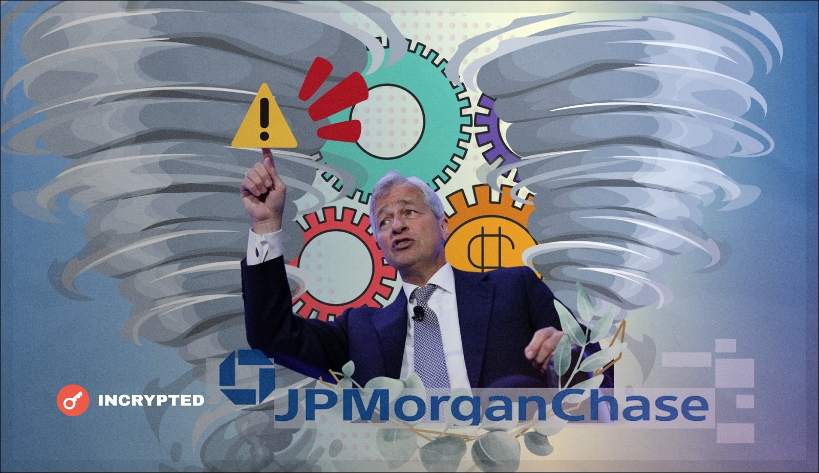 CEO JPMorgan Chase: “Вам лучше подготовиться к экономическому урагану”. Заглавный коллаж новости.