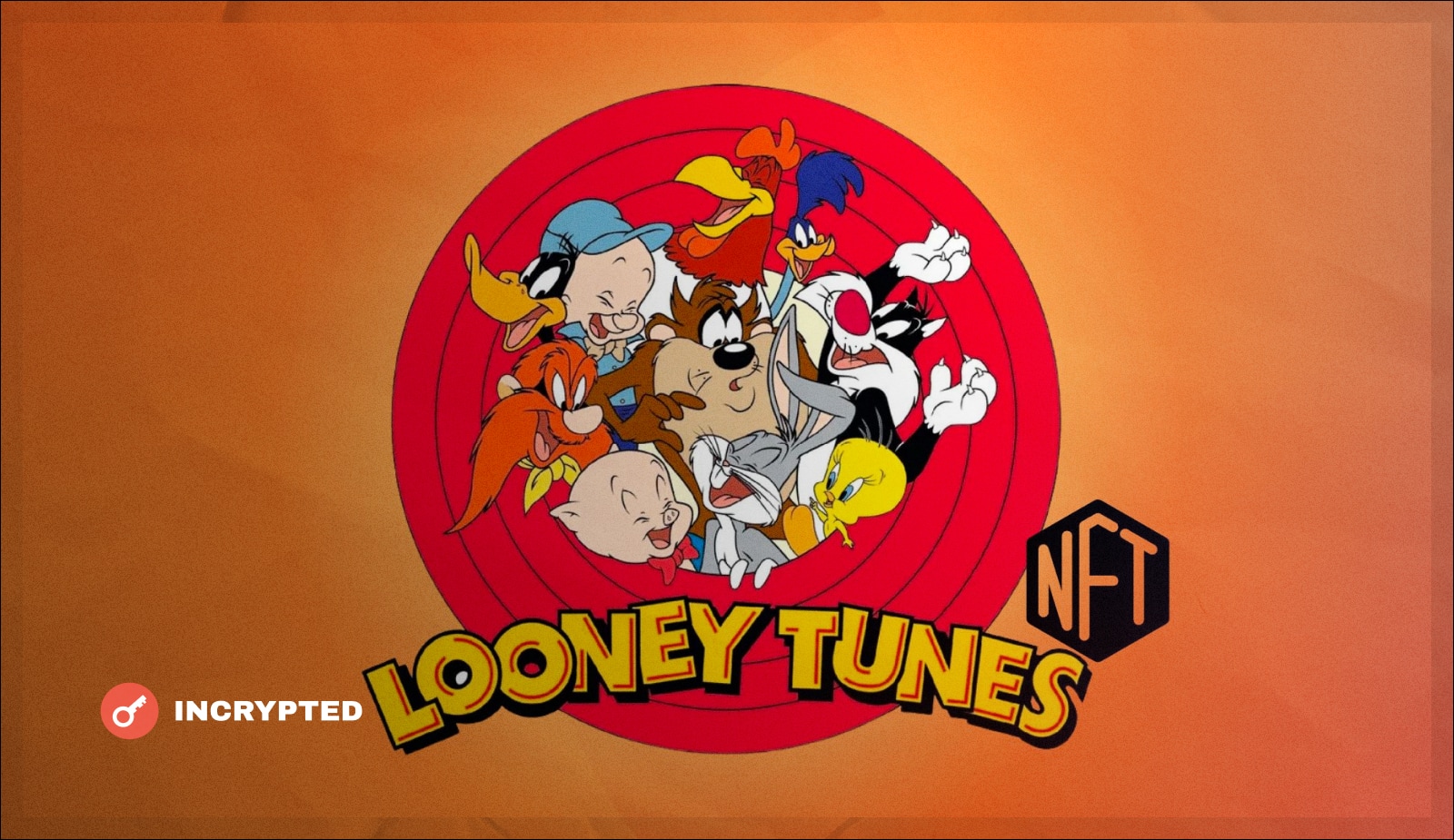 Warner Bros и Nifty представят NFT-коллекцию Looney Tunes. Заглавный коллаж новости.