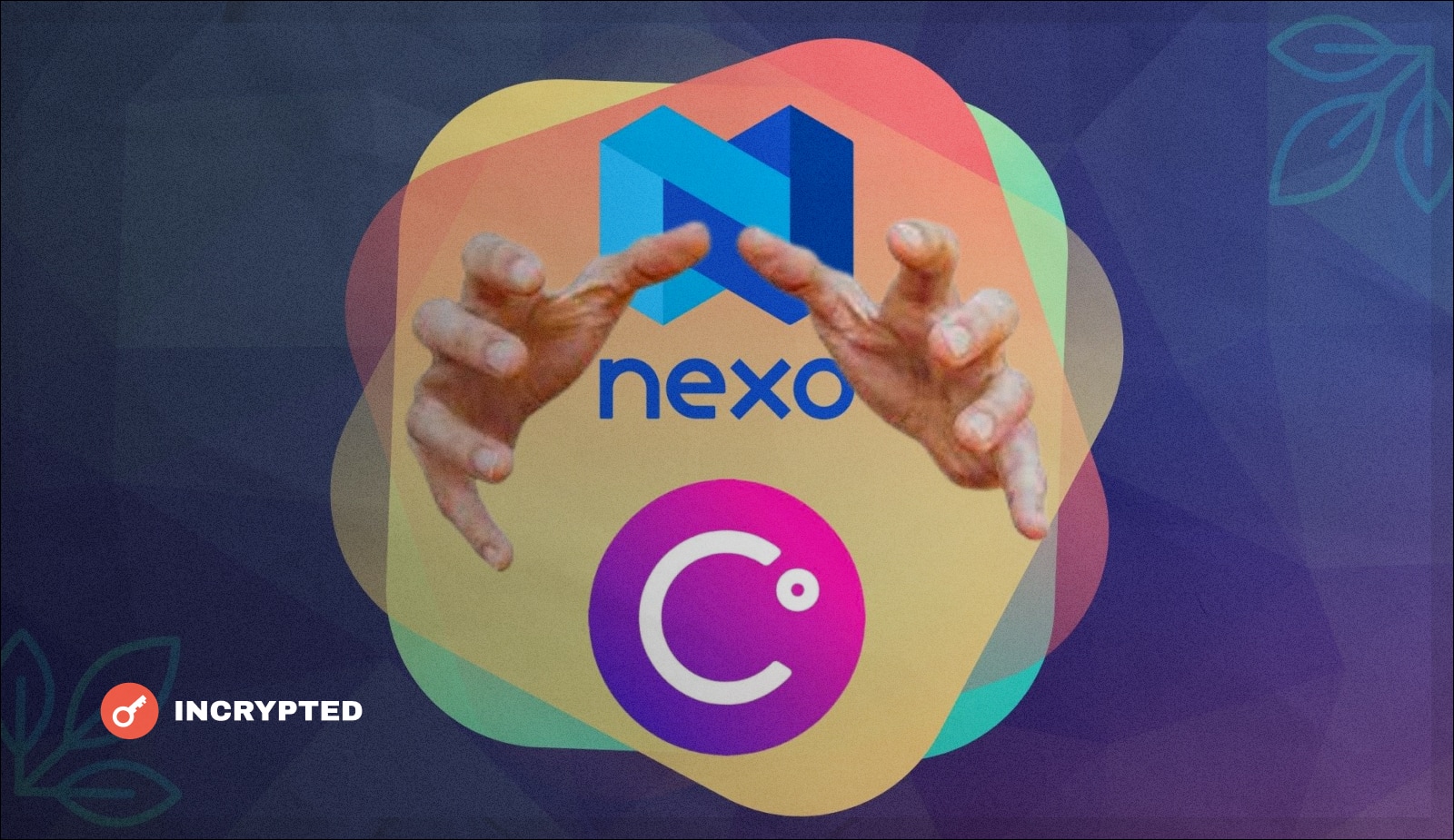 Nexo готовы выкупить криптоактивы Celsius. Заглавный коллаж новости.