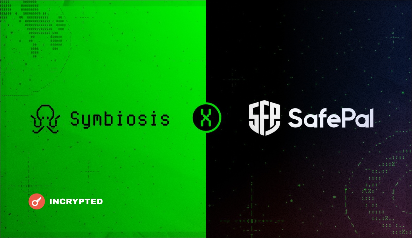 Symbiosis интегрируется в DApp-браузер кошелька SafePal. Заглавный коллаж новости.