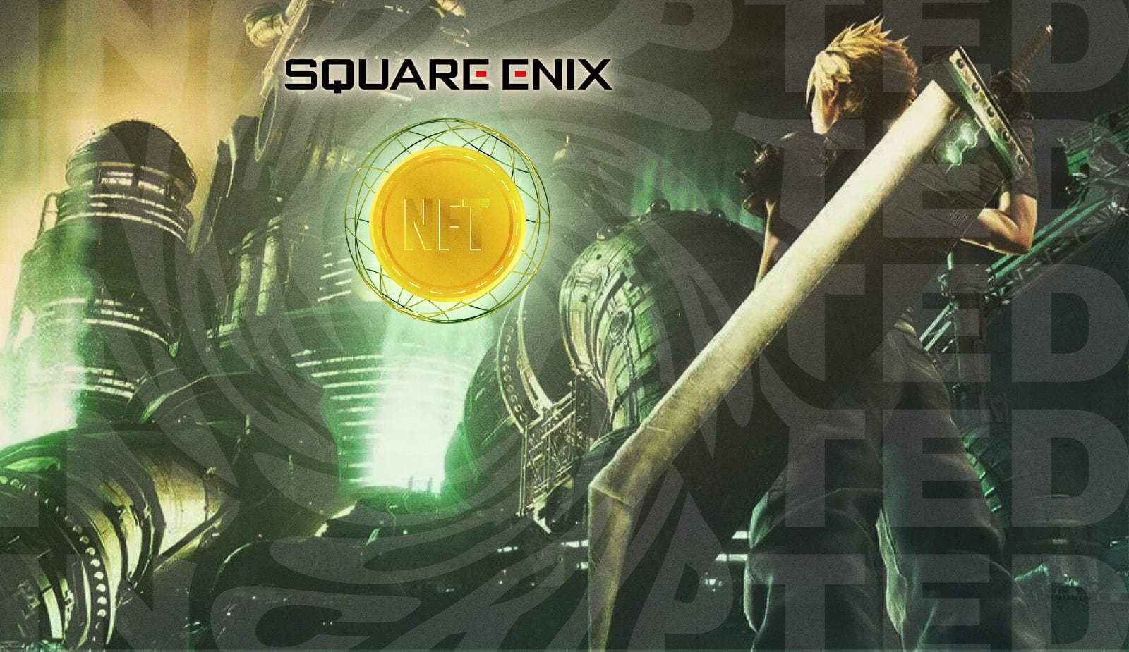 Square Enix выпустит карты с NFT для франшизы Final Fantasy VII. Заглавный коллаж новости.