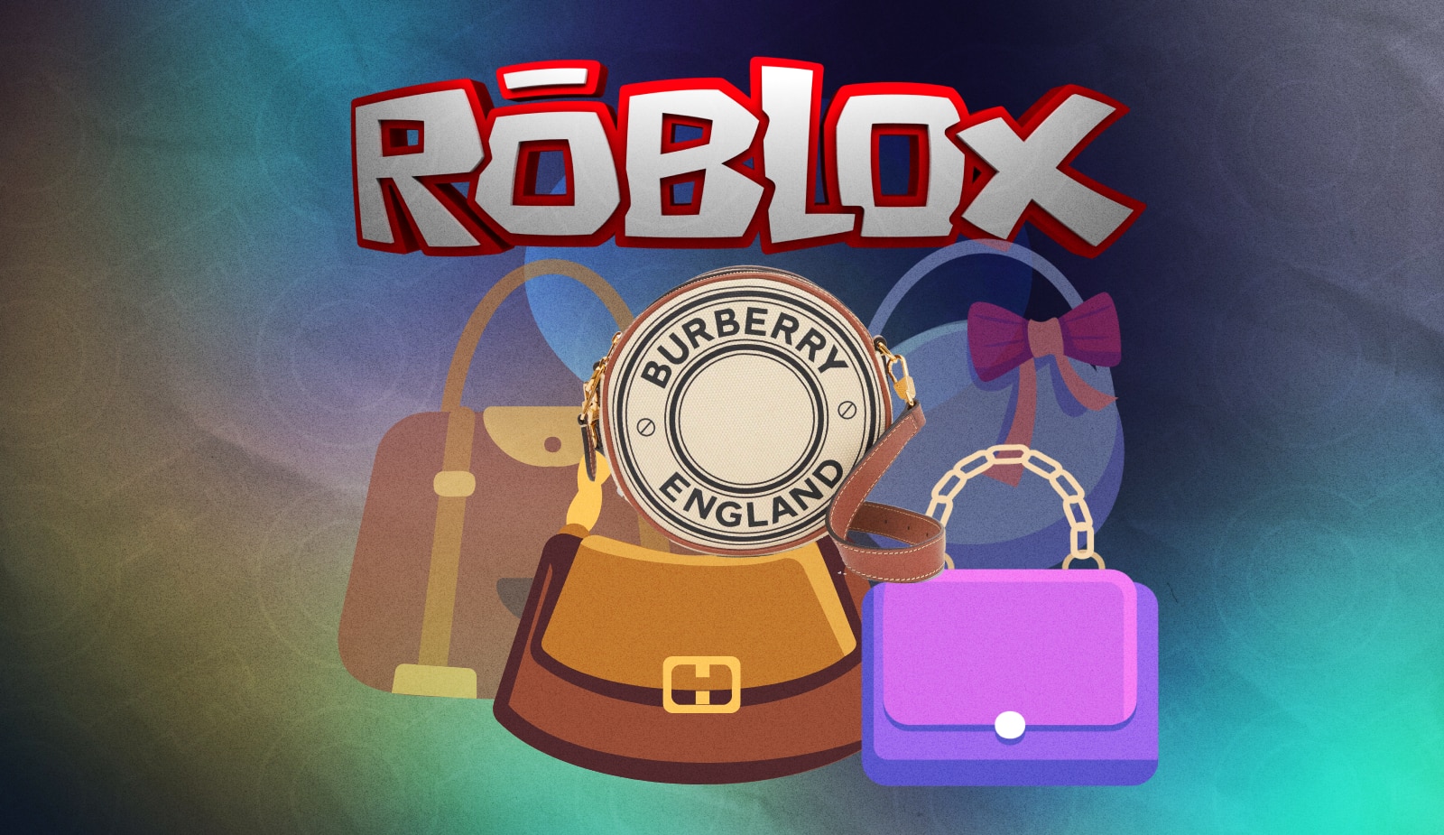 Burberry представила эксклюзивную виртуальную коллекцию сумочек для Roblox. Заглавный коллаж новости.