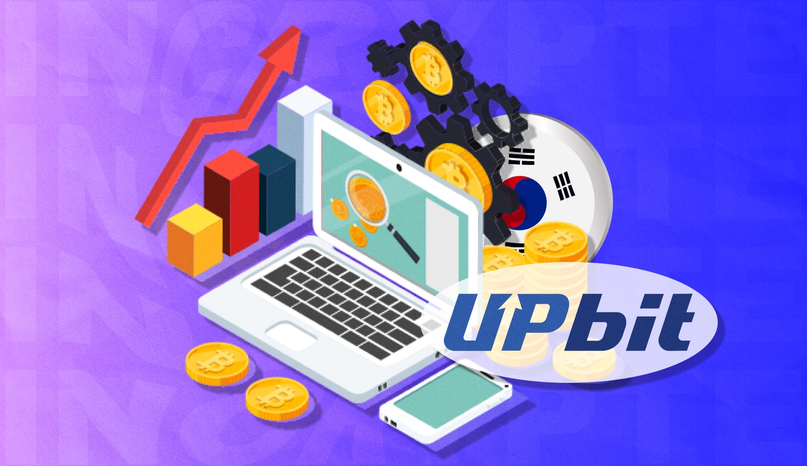 Upbit выделил $380 млн на развитие WEB3 в Южной Корее. Заглавный коллаж новости.