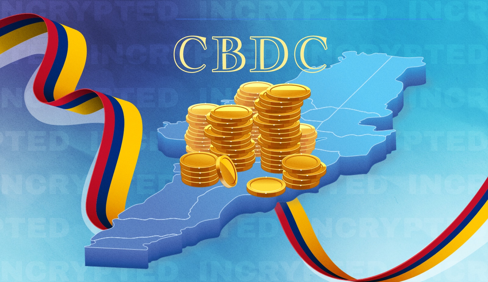 Колумбия внедрит CBDC для борьбы с неуплатой налогов. Заглавный коллаж новости.
