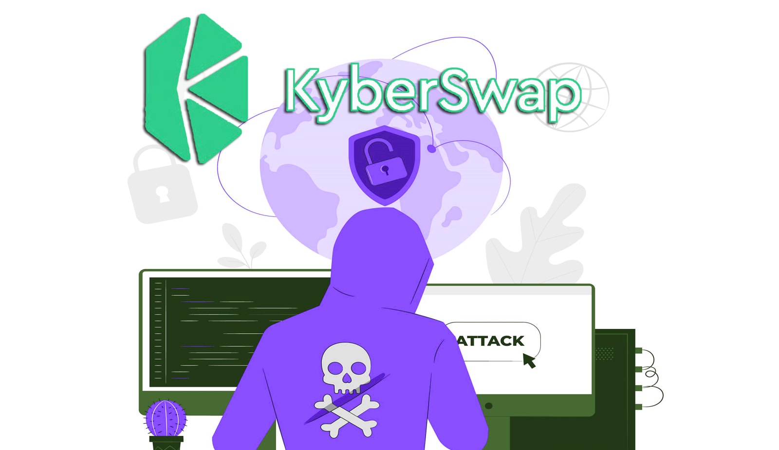 Хакеры взломали некастодиальную биржу KyberSwap и украли $265 тыс.. Заглавный коллаж новости.