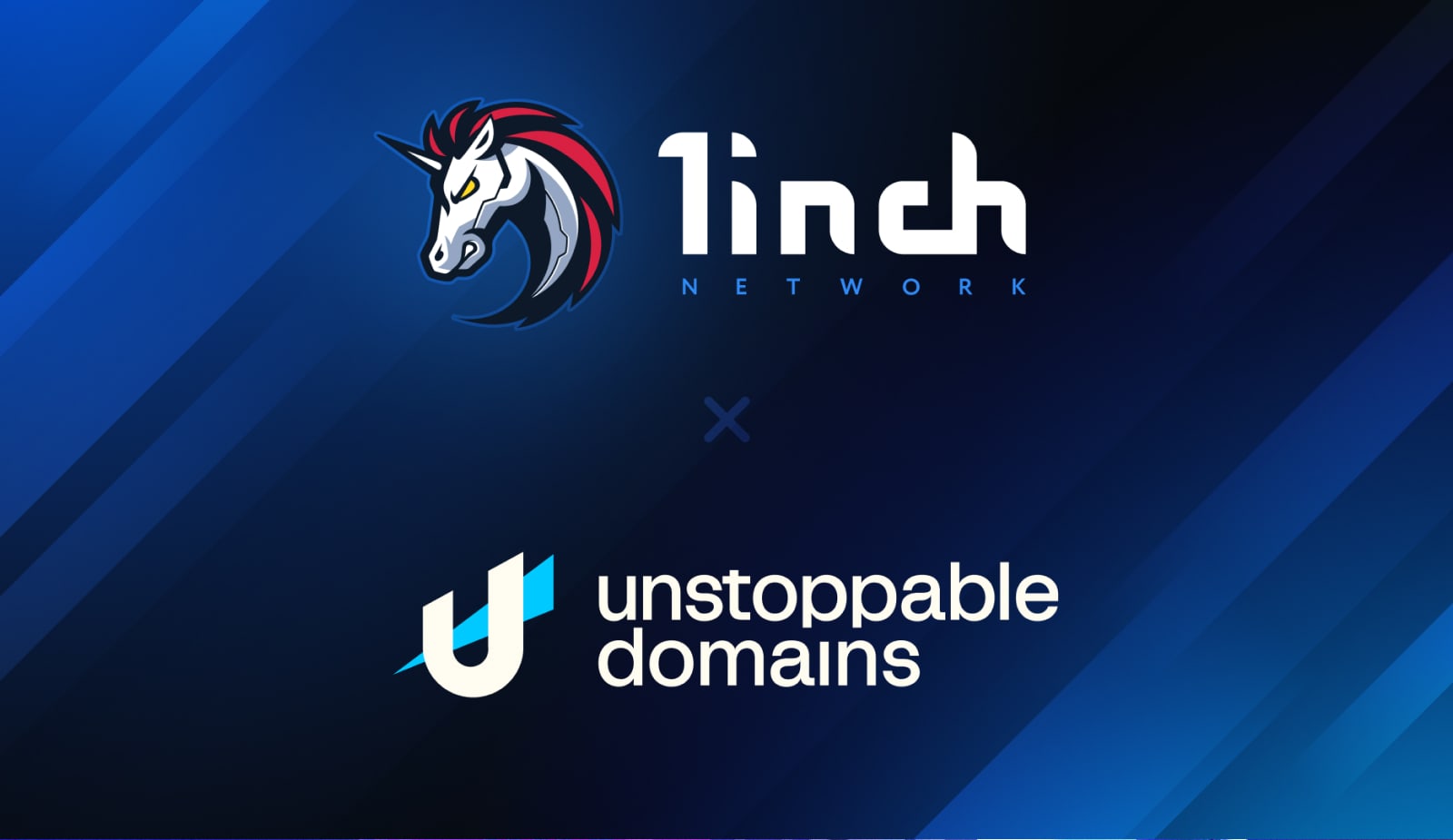 1inch інтегрує підтримку Unstoppable Domains. Головний колаж новини.