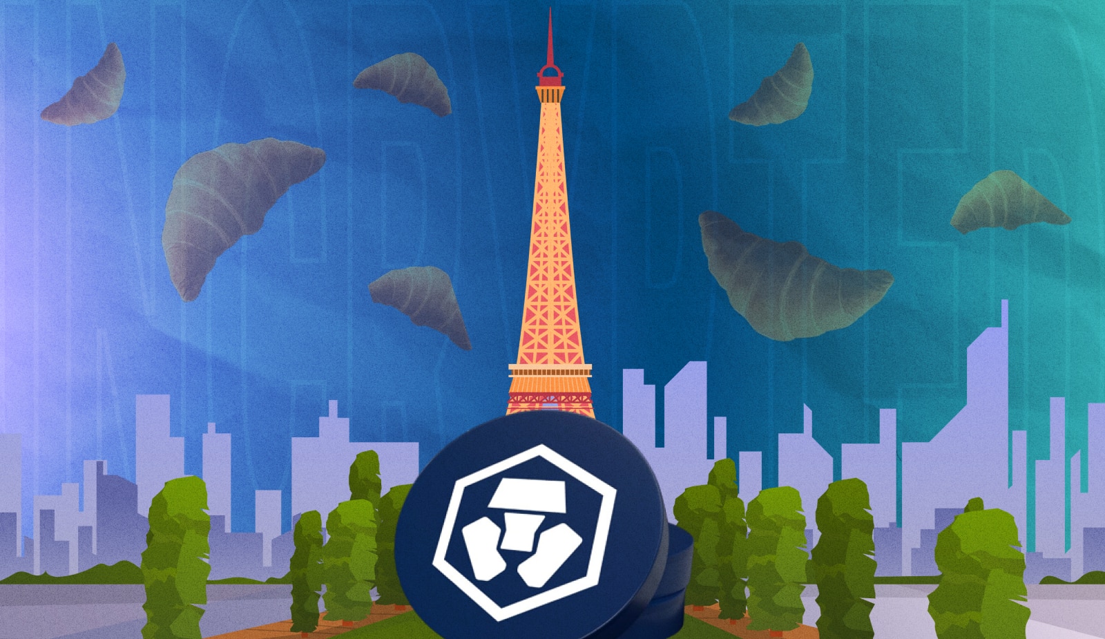 Crypto.com создадут в Париже европейскую штаб-квартиру и вложат $150 млн. Заглавный коллаж новости.