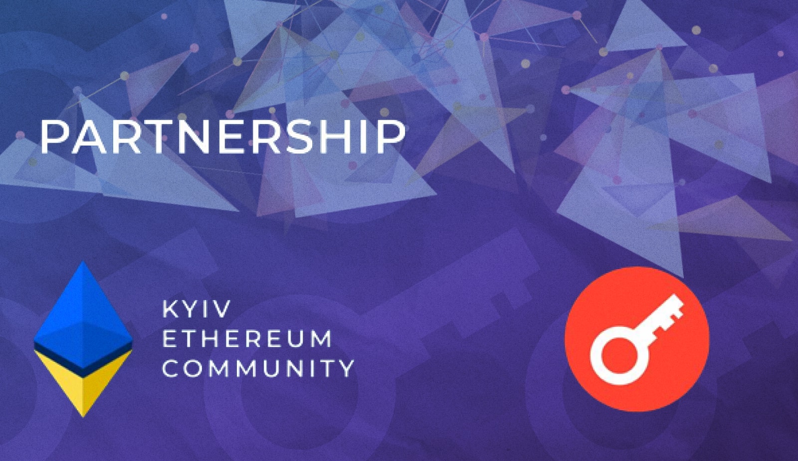 Incrypted стали главным медиа-партнером Kyiv Ethereum Community. Заглавный коллаж новости.