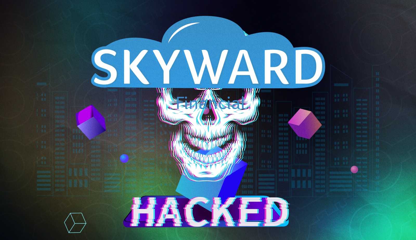 Skyward Finance была взломана на $3 млн. Курс нативного токена платформы упал на 94%. Заглавный коллаж новости.