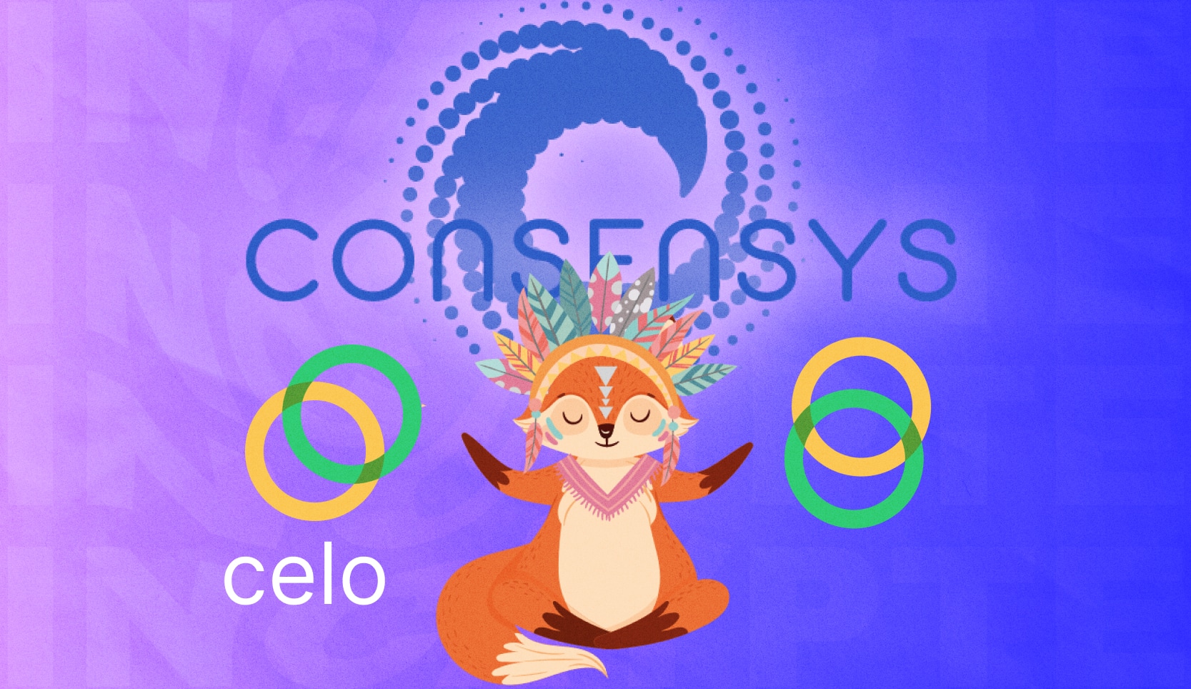 ConsenSys и Celo объявили о партнерстве. Заглавный коллаж новости.
