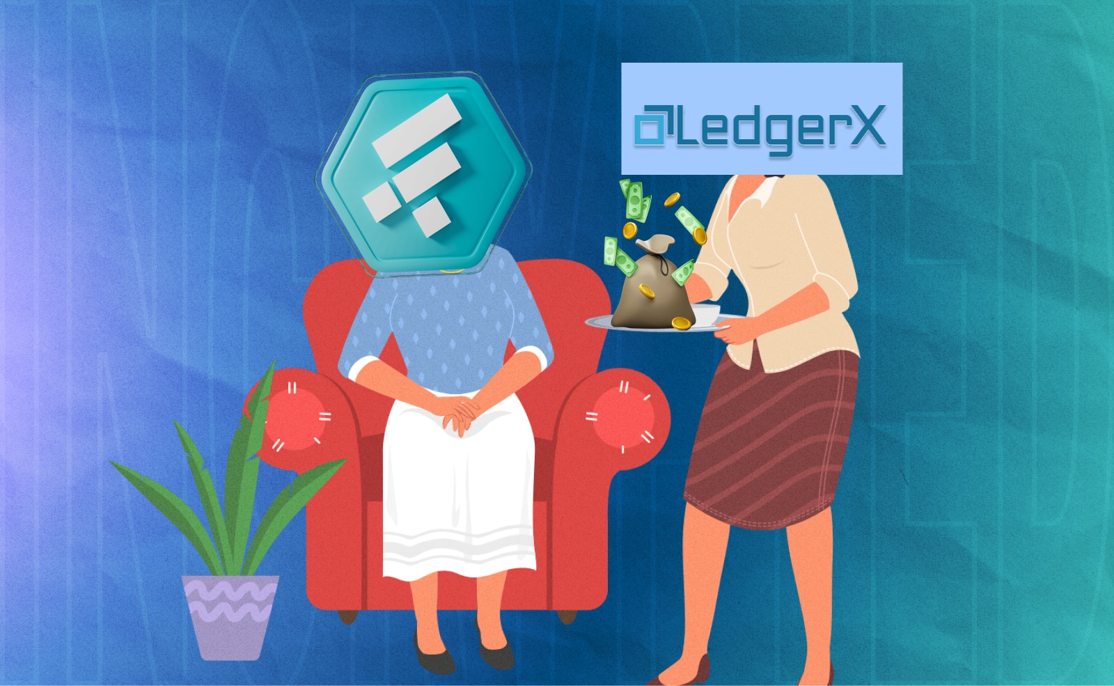 LedgerX выделит $175 млн для использования в процедуре банкротства. Заглавный коллаж новости.