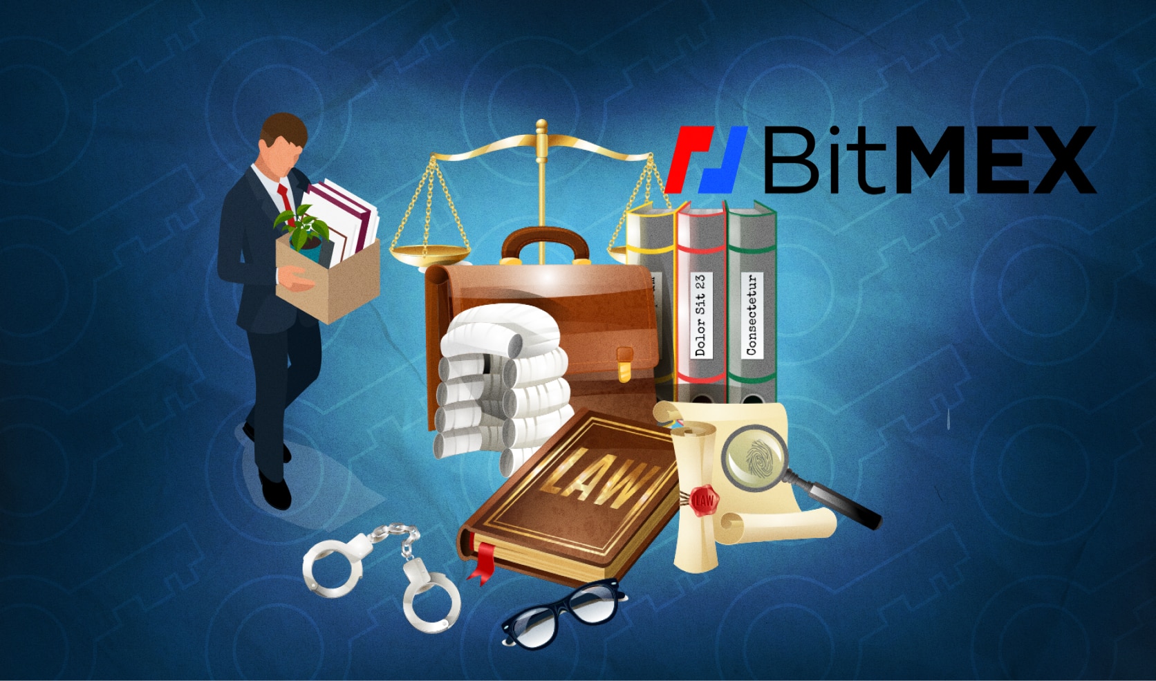 Бывший CEO Bitmex подает на биржу в суд за незаконное увольнение. Заглавный коллаж новости.