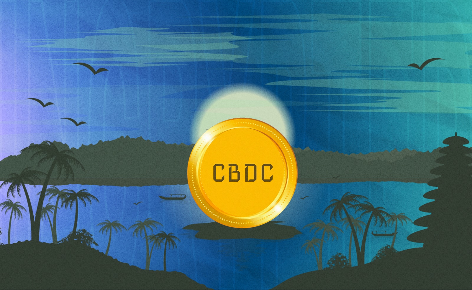Центробанк Індонезії оголосив плани щодо впровадження CBDC. Головний колаж новини.