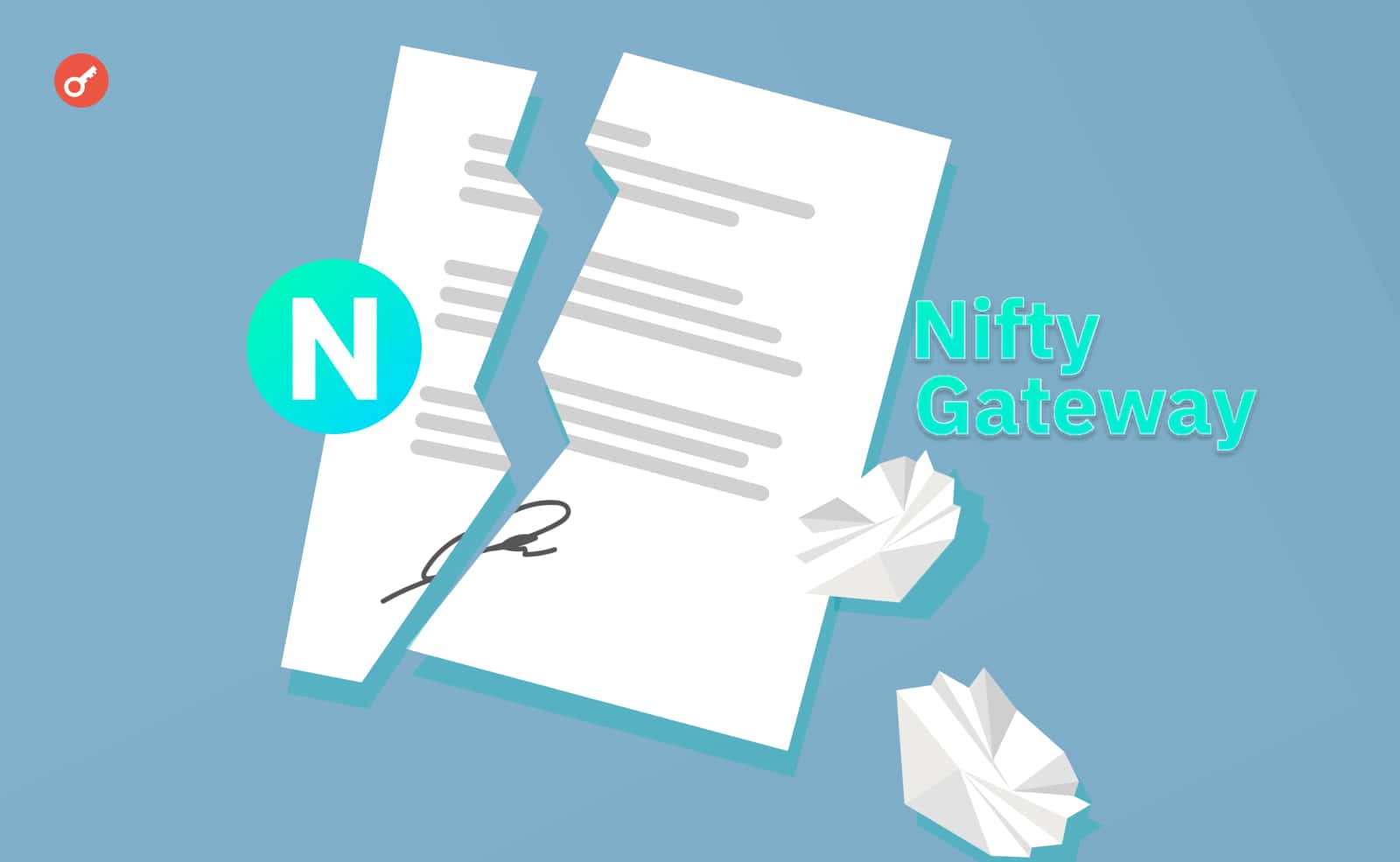 Соучредители Nifty Gateway покидают свои посты на фоне проблем Gemini. Заглавный коллаж новости.