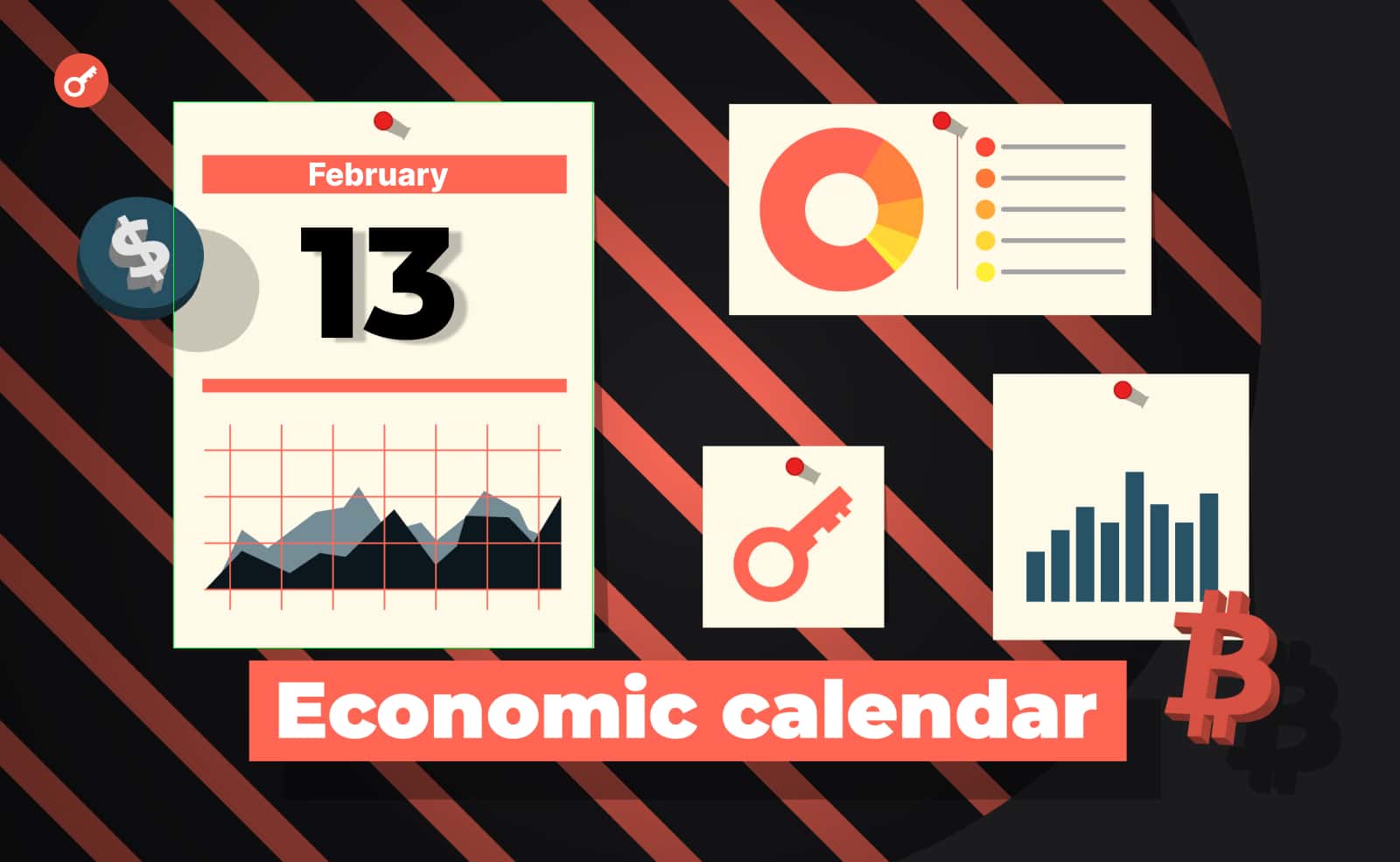 Экономический календарь 13-17 февраля: инфляция в США, планы Еворозоны и отчеты компаний. Заглавный коллаж новости.