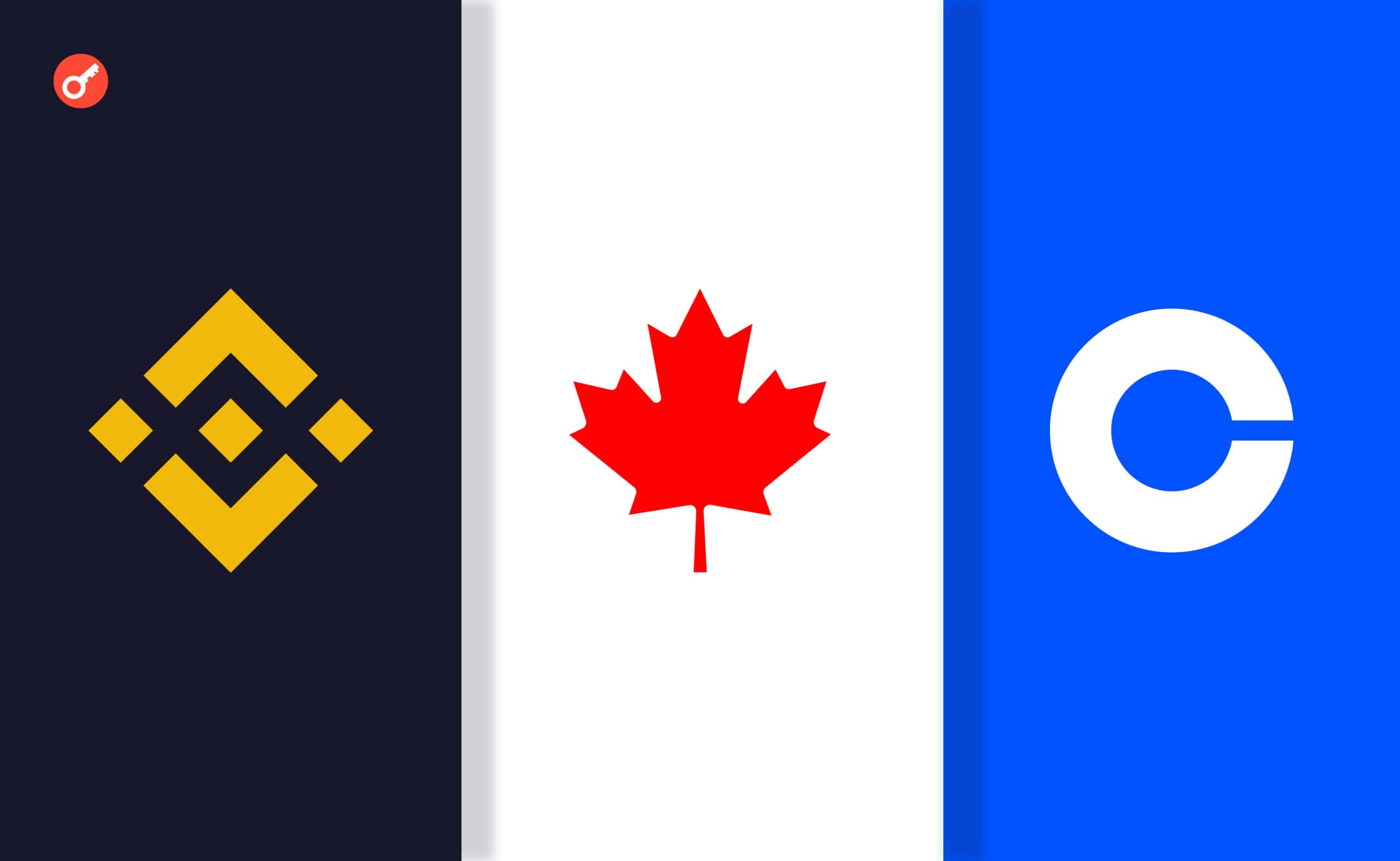 Binance уйдет, Coinbase останется: нешуточные страсти на крипторынке Канады. Заглавный коллаж новости.