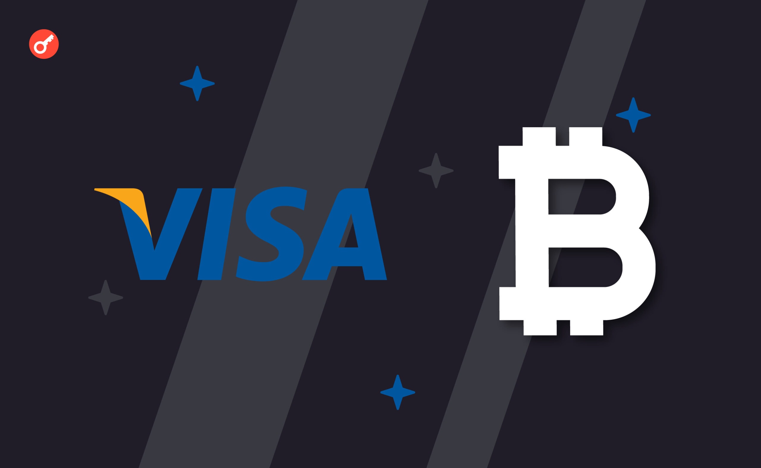 Visa пополняет штат криптоподразделения для «амбициозного» проекта. Заглавный коллаж новости.