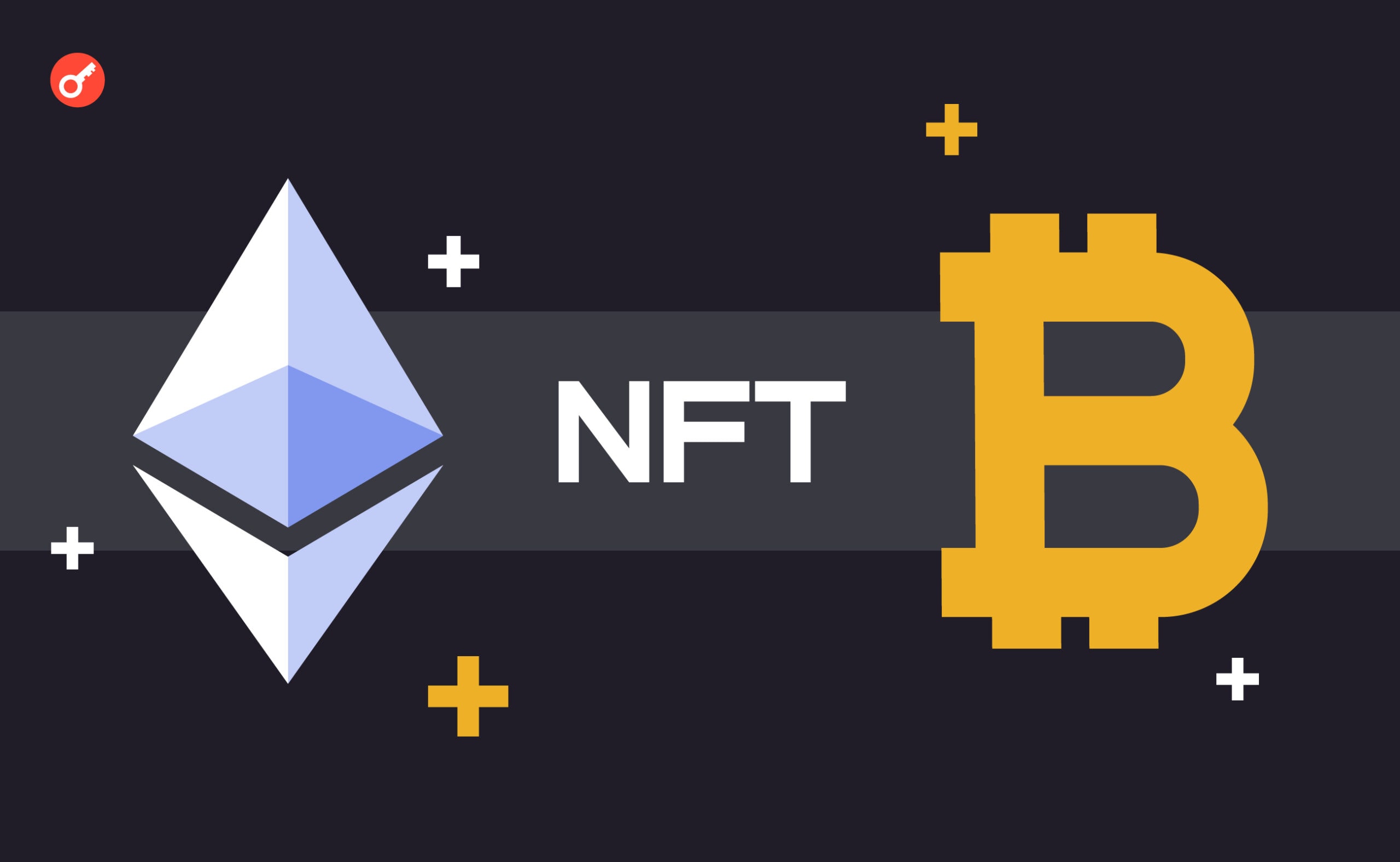 Bitcoin Miladys выпустил мост для перевода Ethereum NFT на блокчейн Bitcoin. Заглавный коллаж новости.