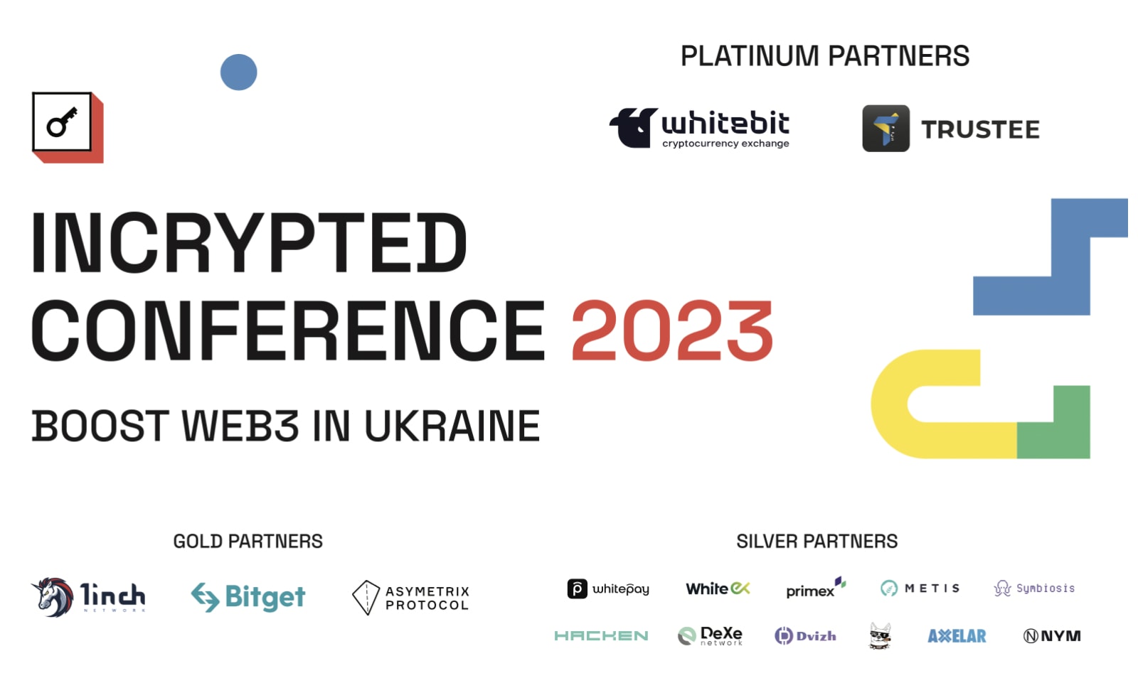 Incrypted Conference 2023: партнеры и медиапартнеры ивента. Заглавный коллаж новости.