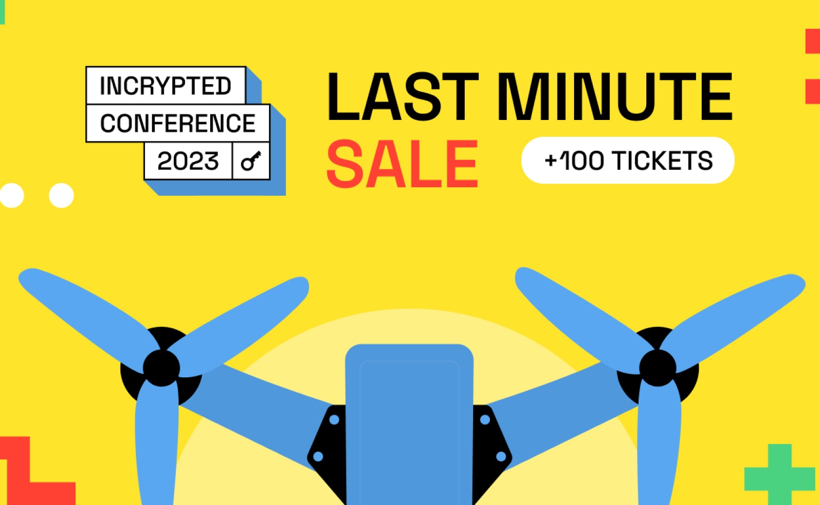 Не успели купить билет на второй день Incrypted Conference 2023? У вас еще есть шанс! Заглавный коллаж новости.
