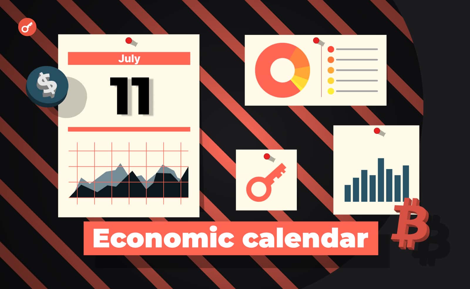 Экономический календарь 10-14 июля: данные по инфляции (CPI), «Бежевая Книга» ФРС и отчет Redbook. Заглавный коллаж новости.
