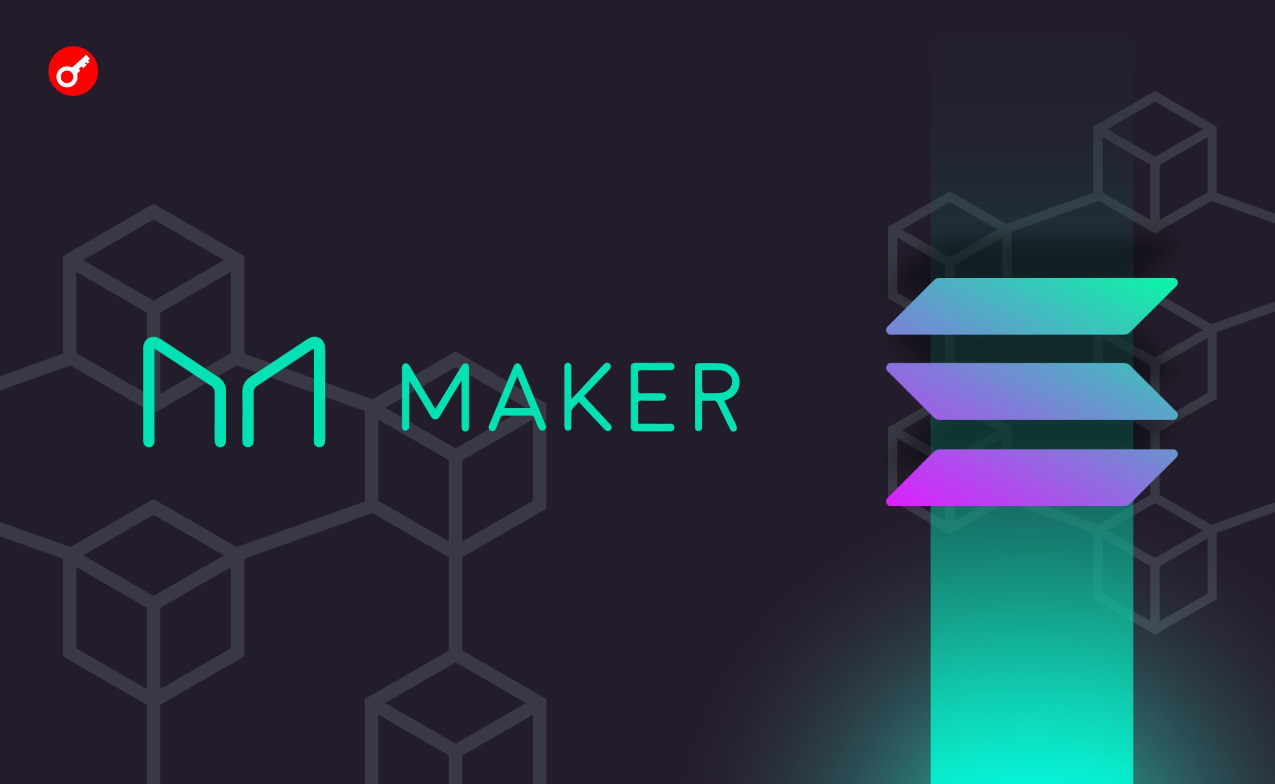 MakerDAO zaproponowało utworzenie blockchaina na kodzie Solana. Główny kolaż wiadomości.