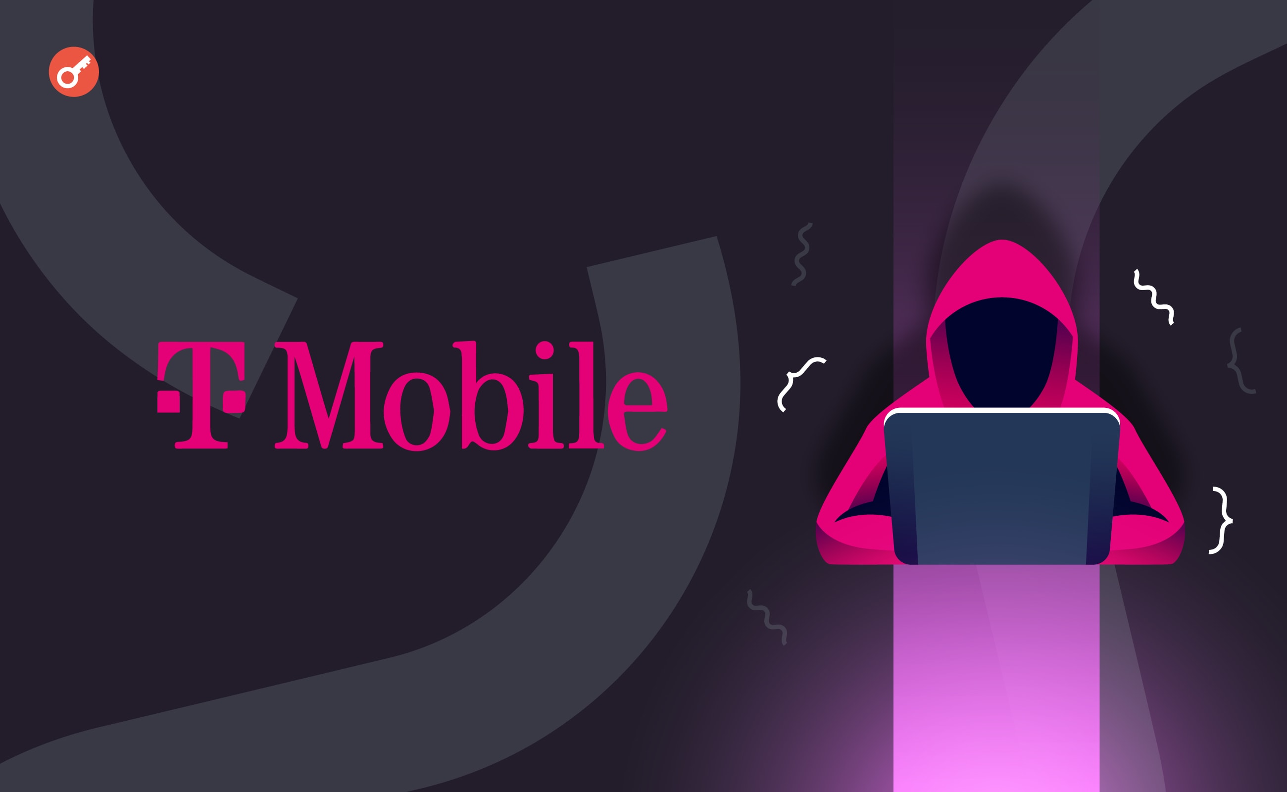 Телекоммуникационная компания T-Mobile подверглась утечке данных. Заглавный коллаж новости.
