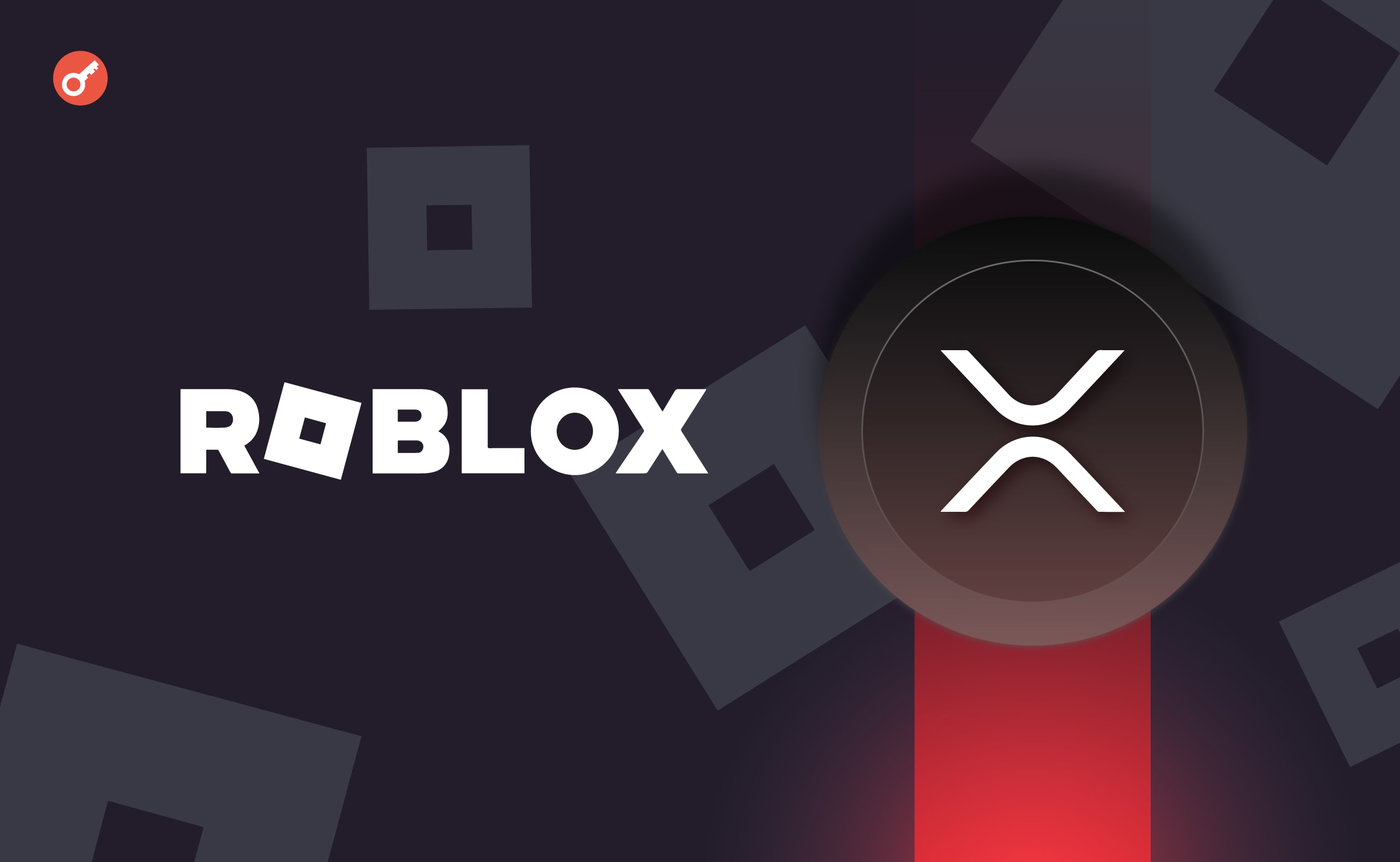 Roblox опровергла информацию о поддержке XRP. Заглавный коллаж новости.