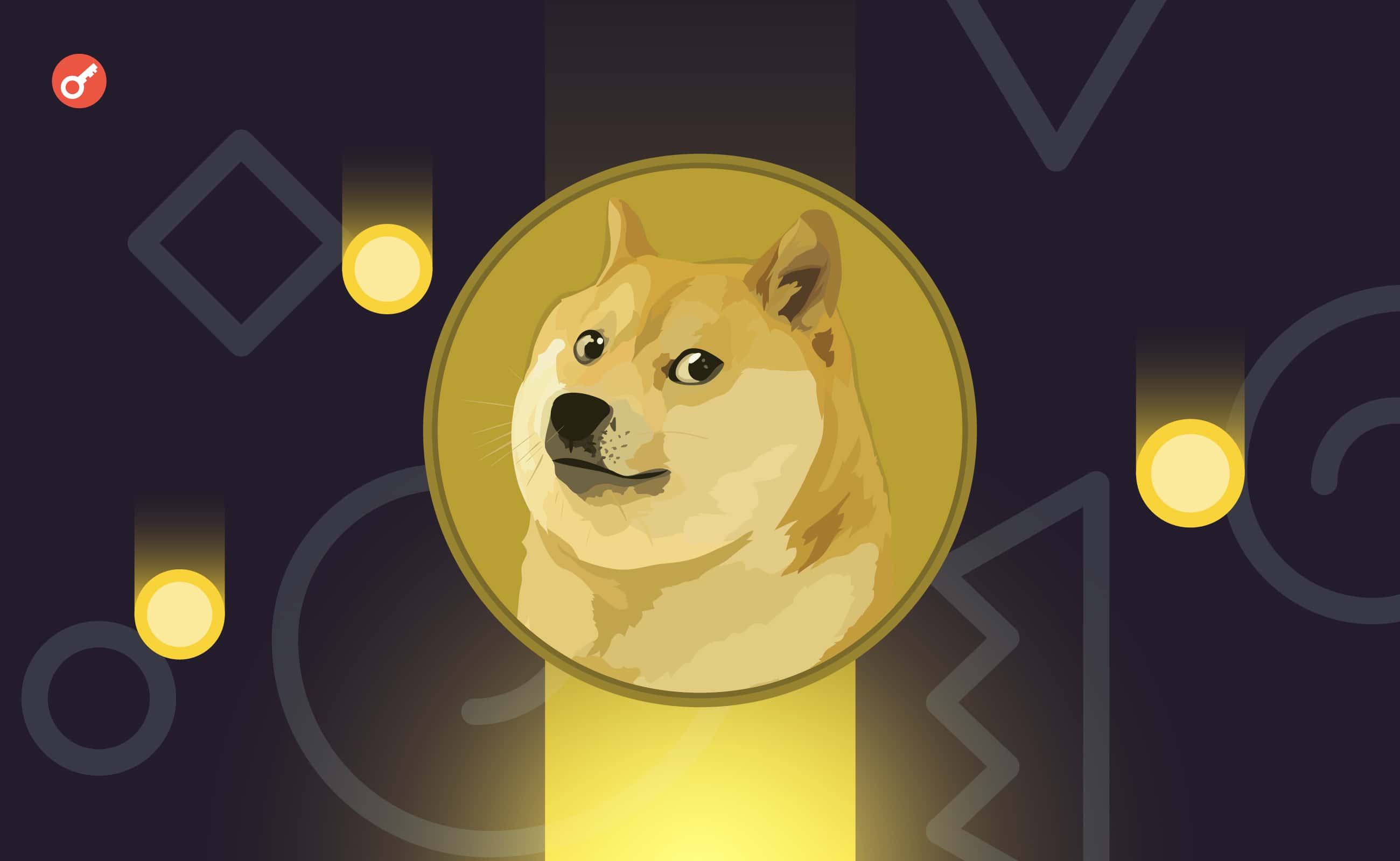 Сообщество Dogecoin установит памятник собаке-символу DOGE. Заглавный коллаж новости.