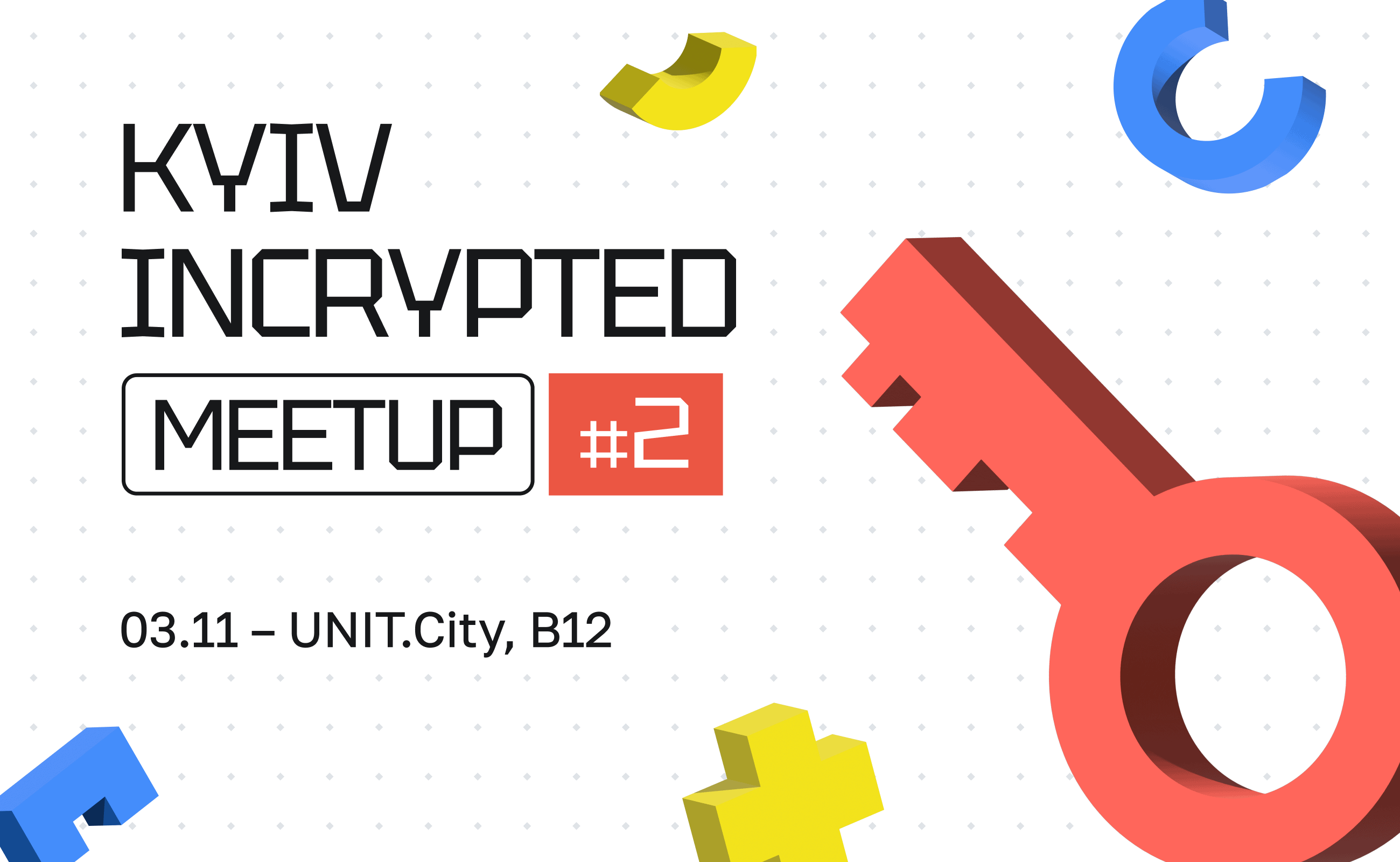 Incrypted Kyiv Meetup: спикеры и темы выступлений. Заглавный коллаж новости.