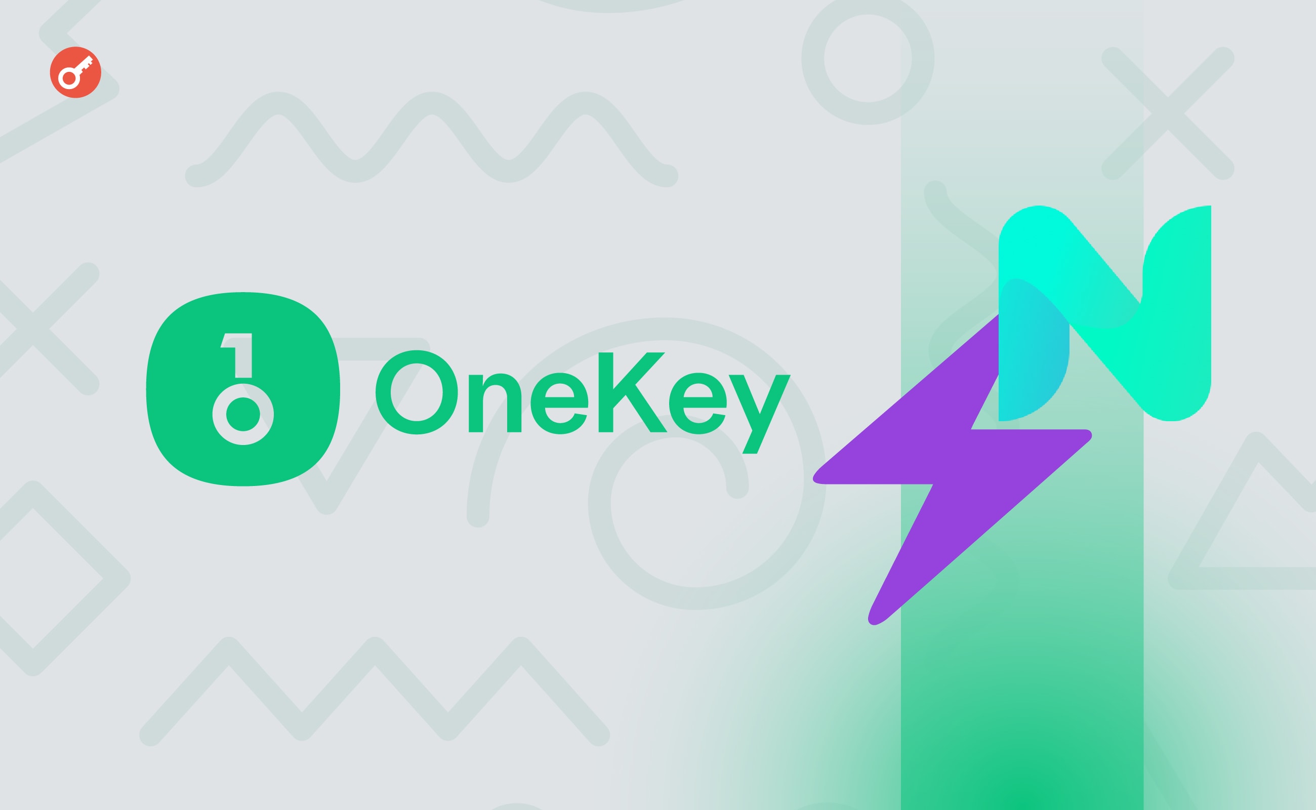 OneKey представила аппаратный криптокошелек с поддержкой Lightning Network и Nostr. Заглавный коллаж новости.