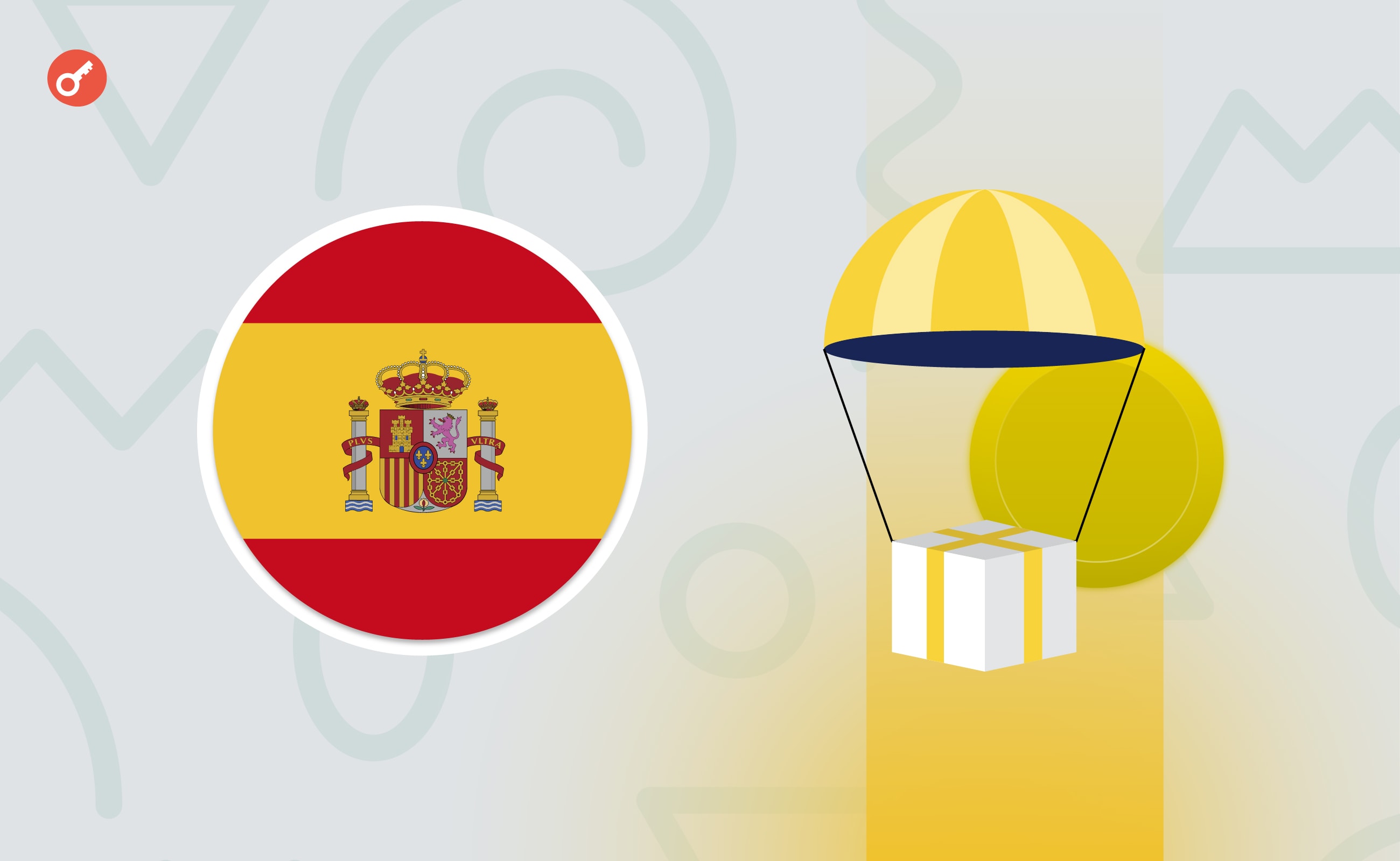 Media: Ambasada Hiszpanii pyta o airdrop memecoinów. Główny kolaż wiadomości.