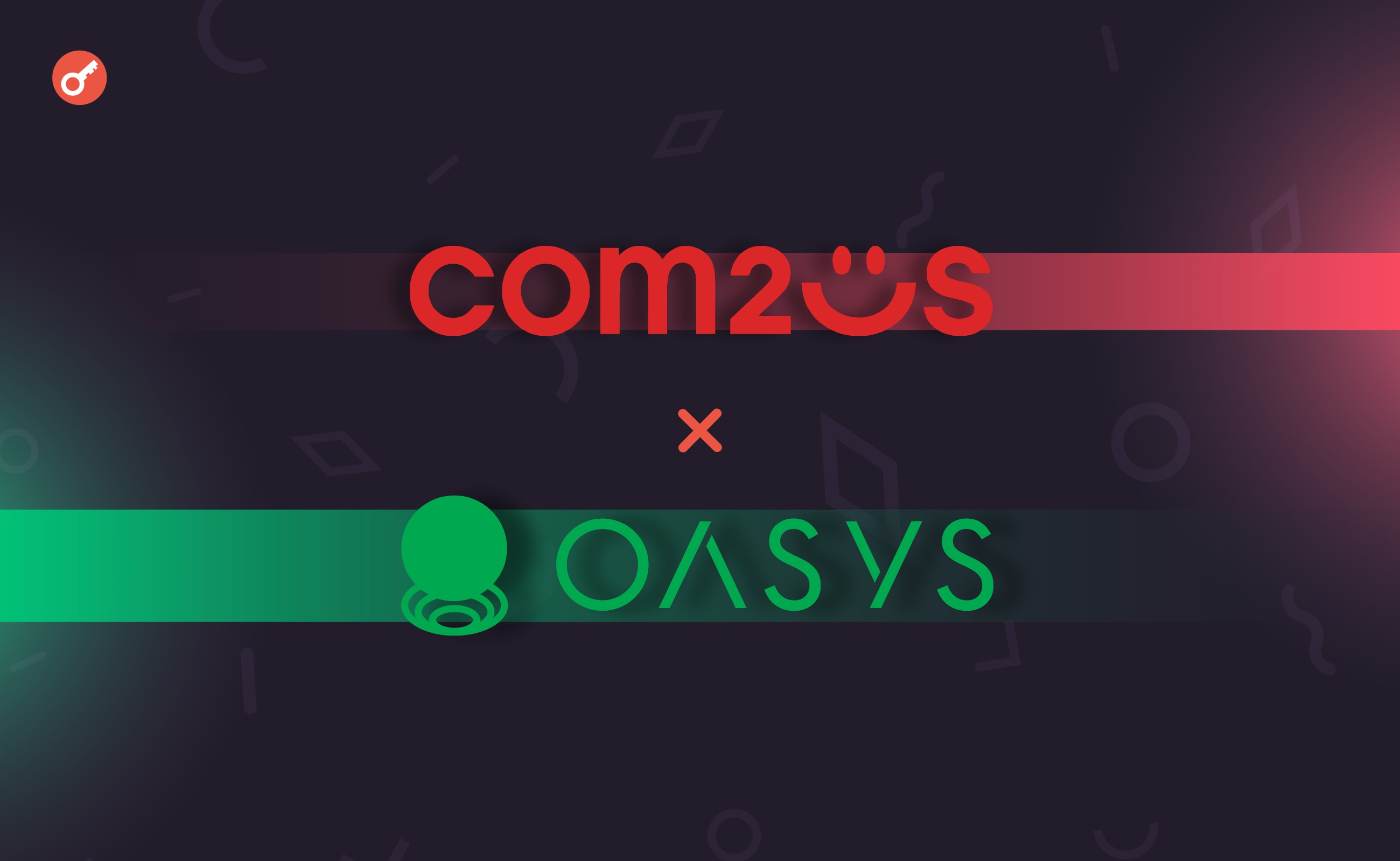 Игровая студия Com2uS объявила о партнерстве с платформой Oasys. Заглавный коллаж новости.