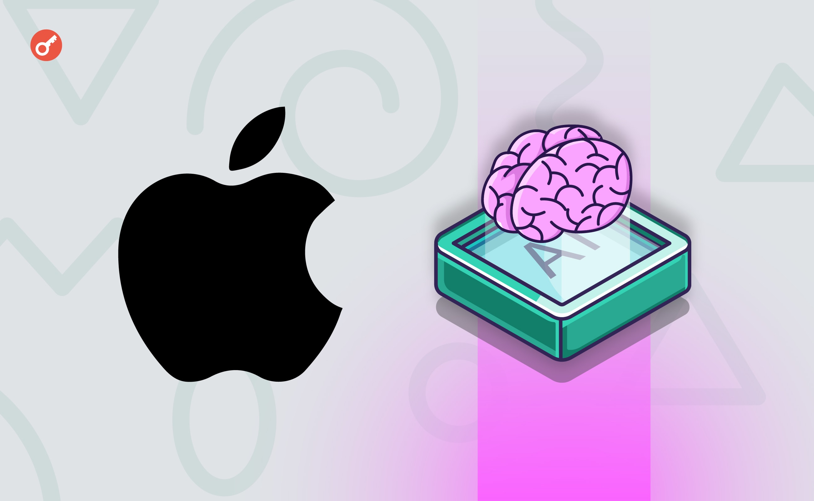 Apple объявила о планах по созданию генеративного ИИ. Заглавный коллаж новости.