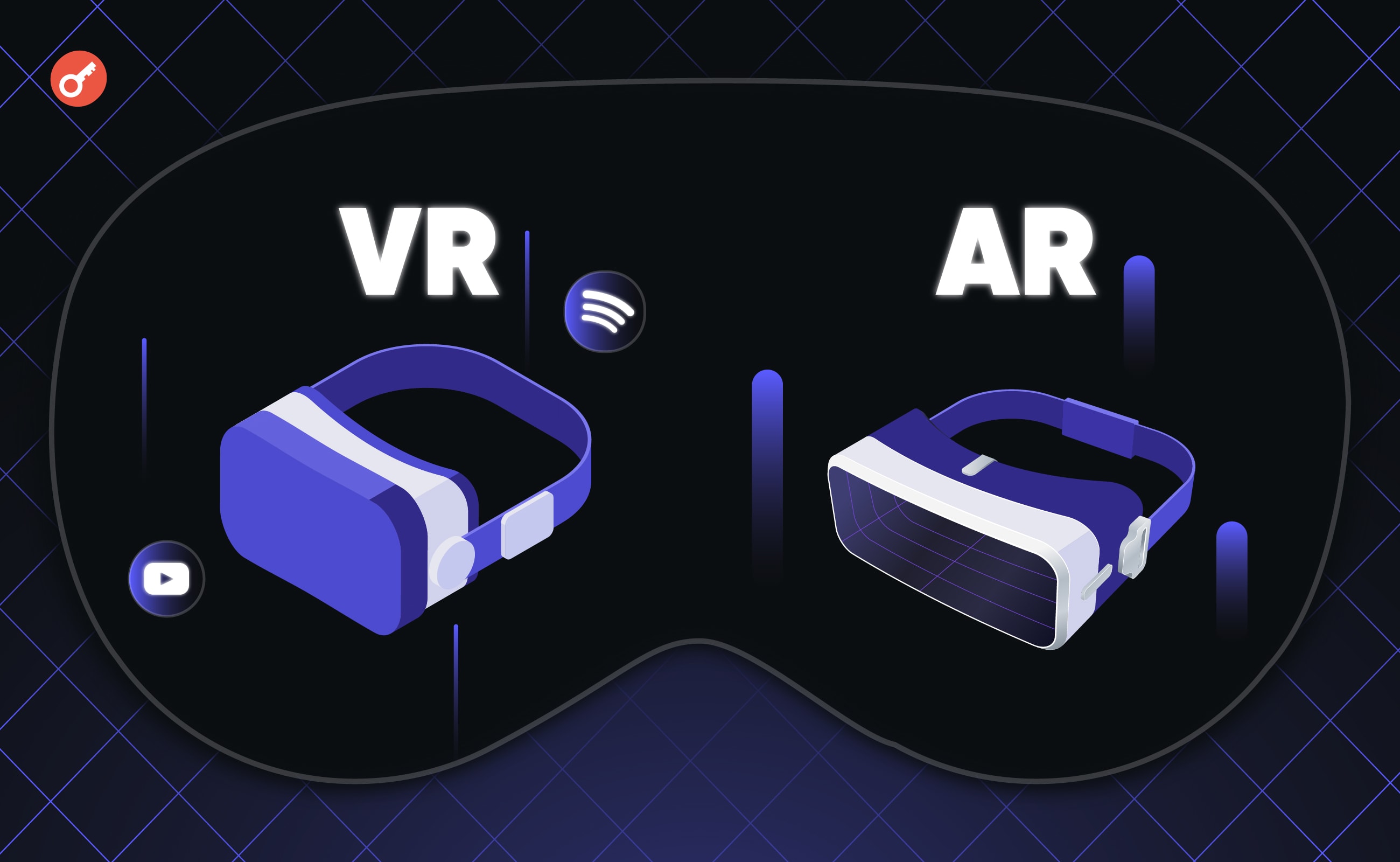 Odkrywanie horyzontów cyfrowych: co musisz wiedzieć o AR i VR. Główny kolaż artykułu.