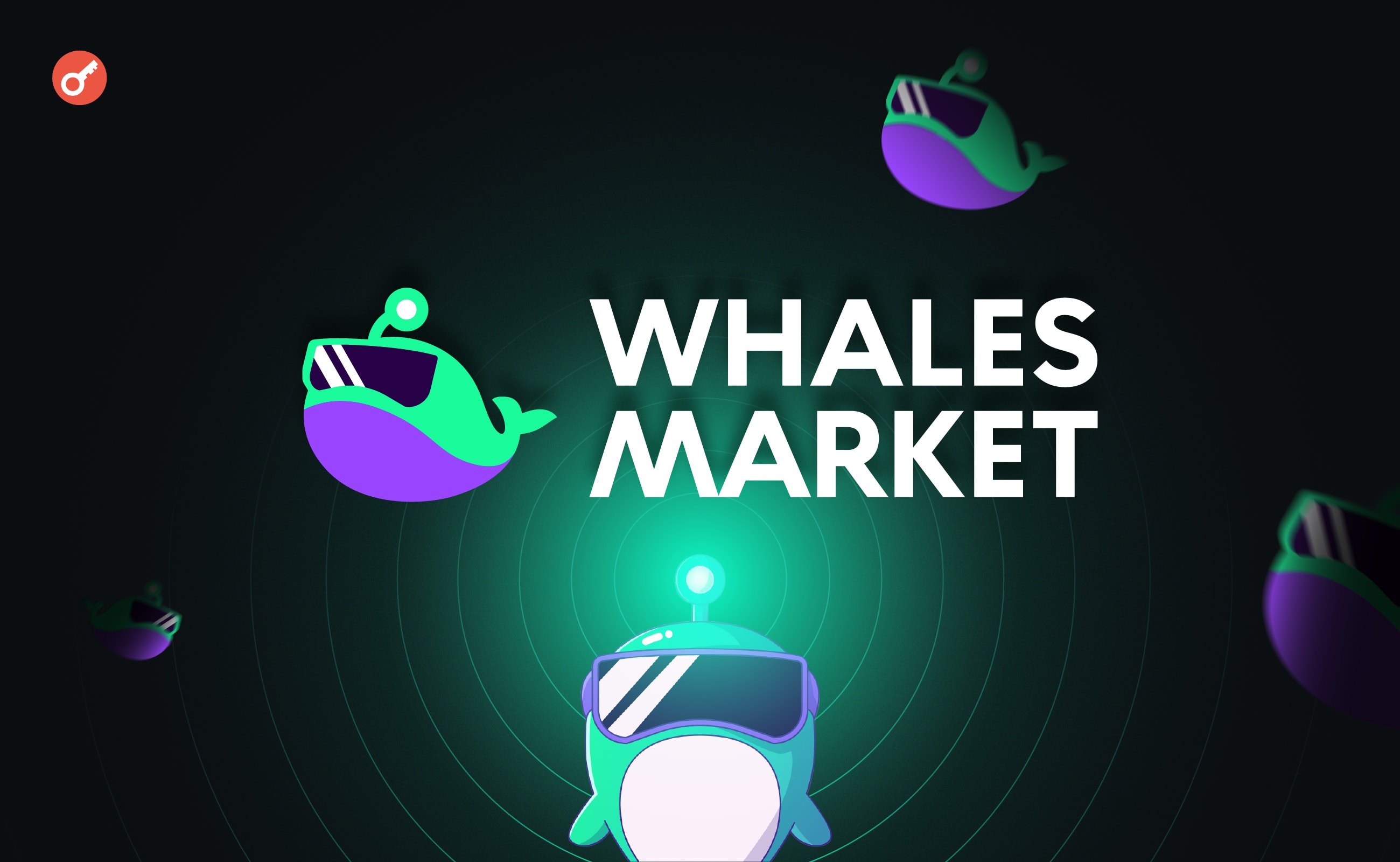 Огляд Whales Market: OTC-угоди, маркетплейс для поінтів і передпродажний ринок токенів. Головний колаж статті.