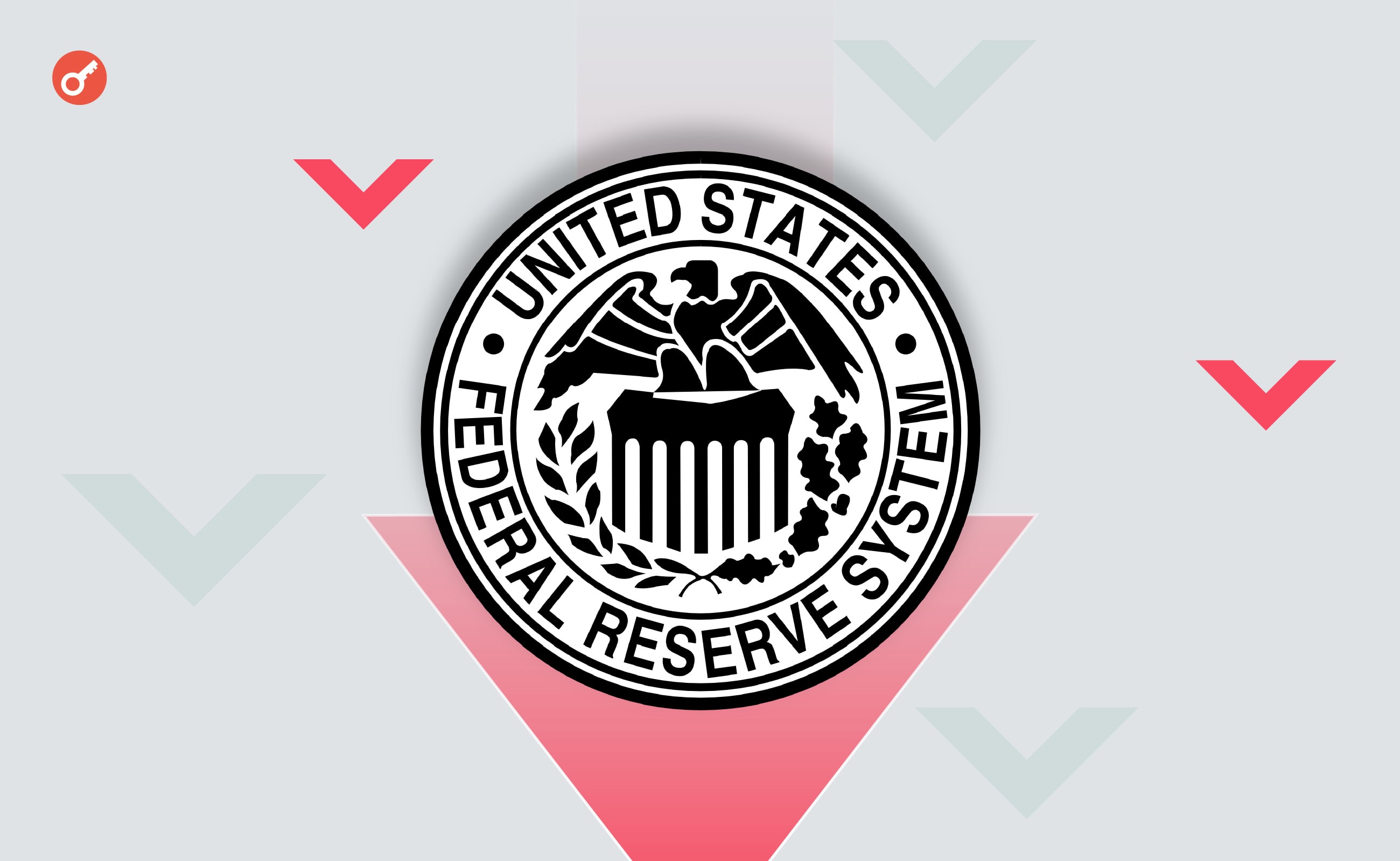 Біткоїн упав нижче $67 000 на тлі рішення ФРС щодо процентної ставки. Головний колаж новини.